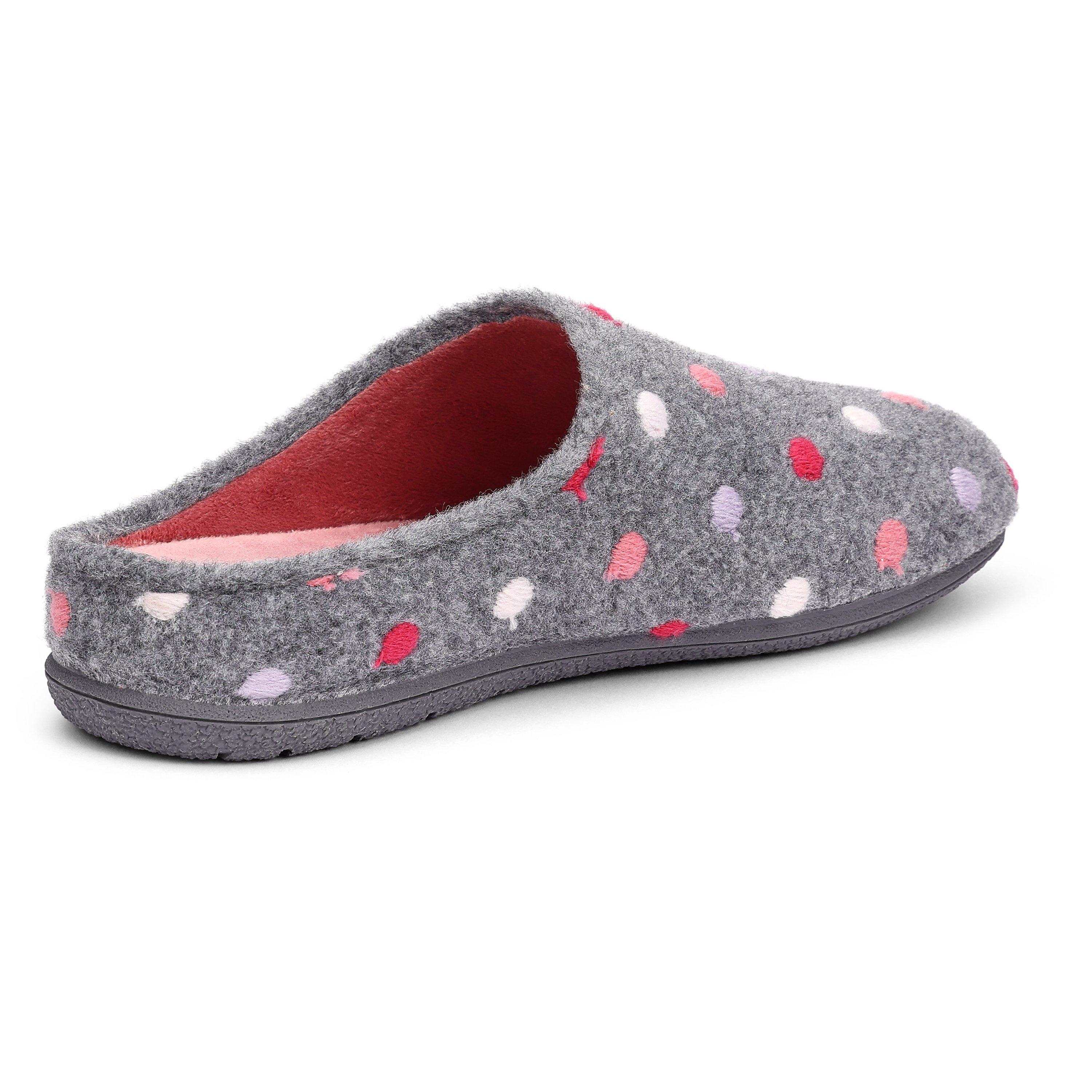 Hotter Grey Multi 6532323 Dotty Slippers - 3
