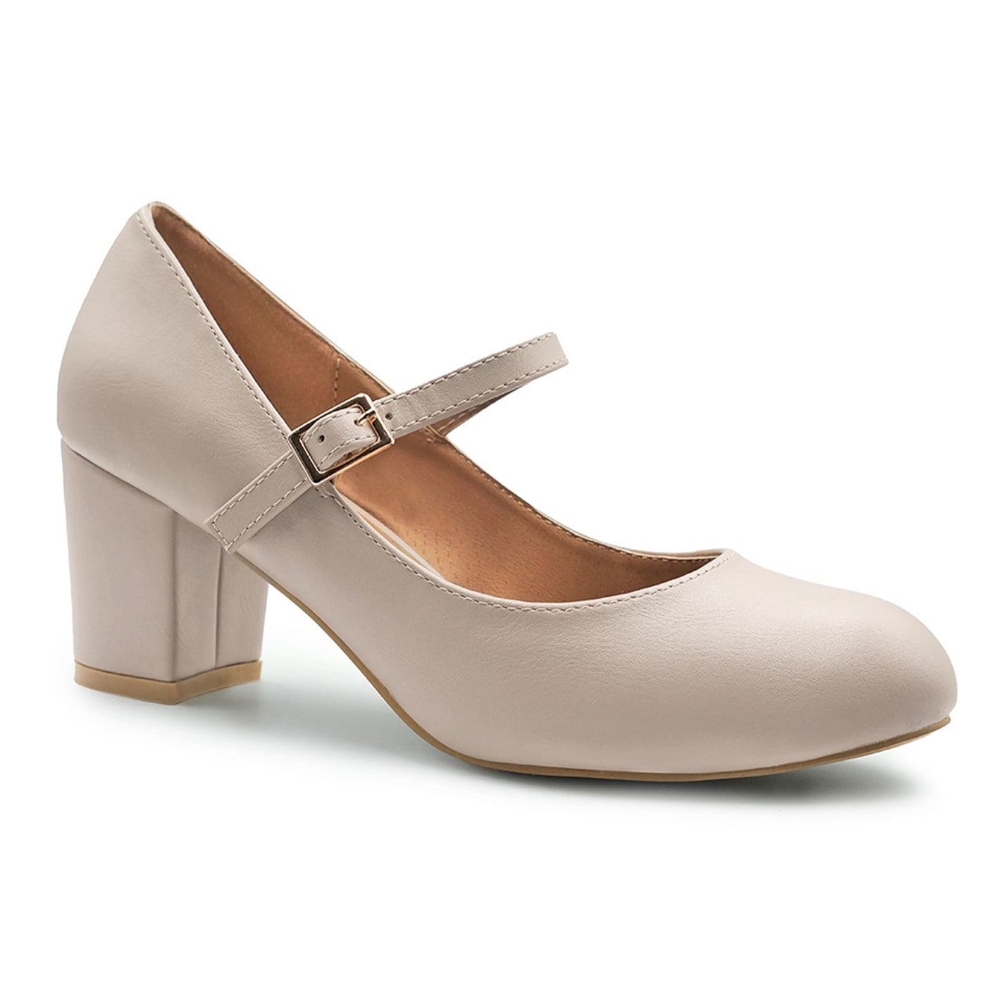 Where’s That From Araceli Block Heel Pumps In Nude - 3