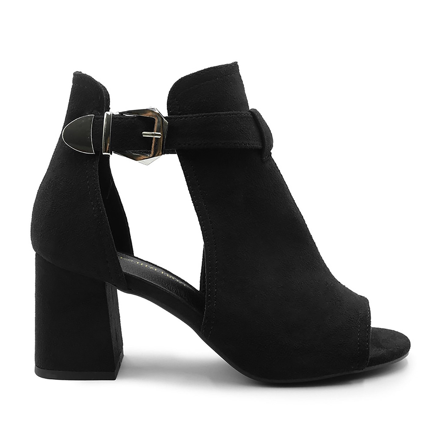 Where’s That From Lisa Wide Fit Block Heel With Side Buckle And Open - 3
