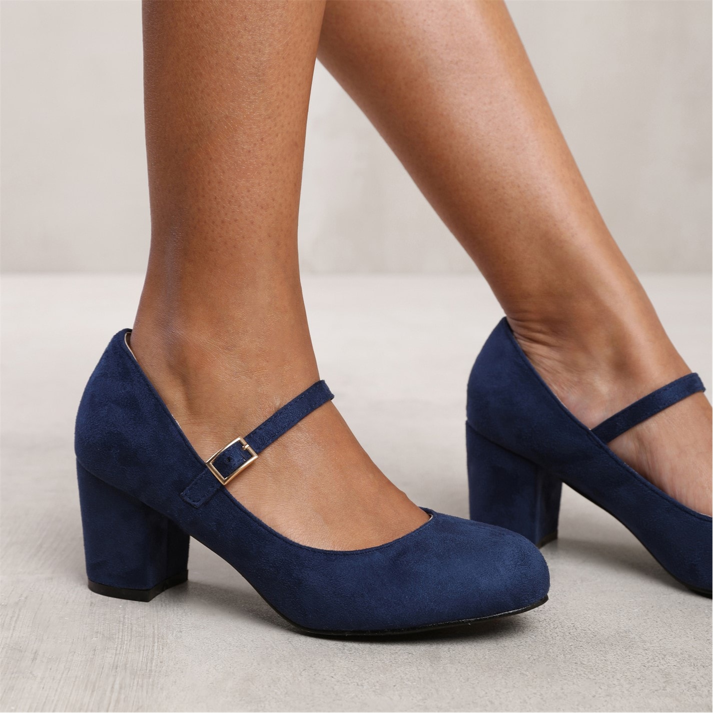 Where’s That From Araceli Extra Wide Fit Block Heel Mary Jane Pumps - 2