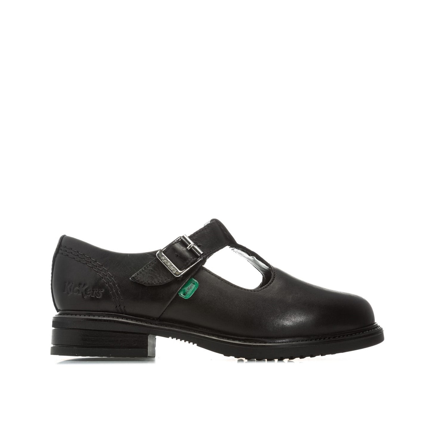 Kickers Children Lach T-Bar Leather Shoes - 1