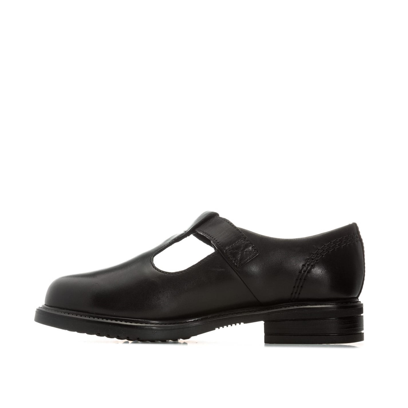 Kickers Children Lach T-Bar Leather Shoes - 5