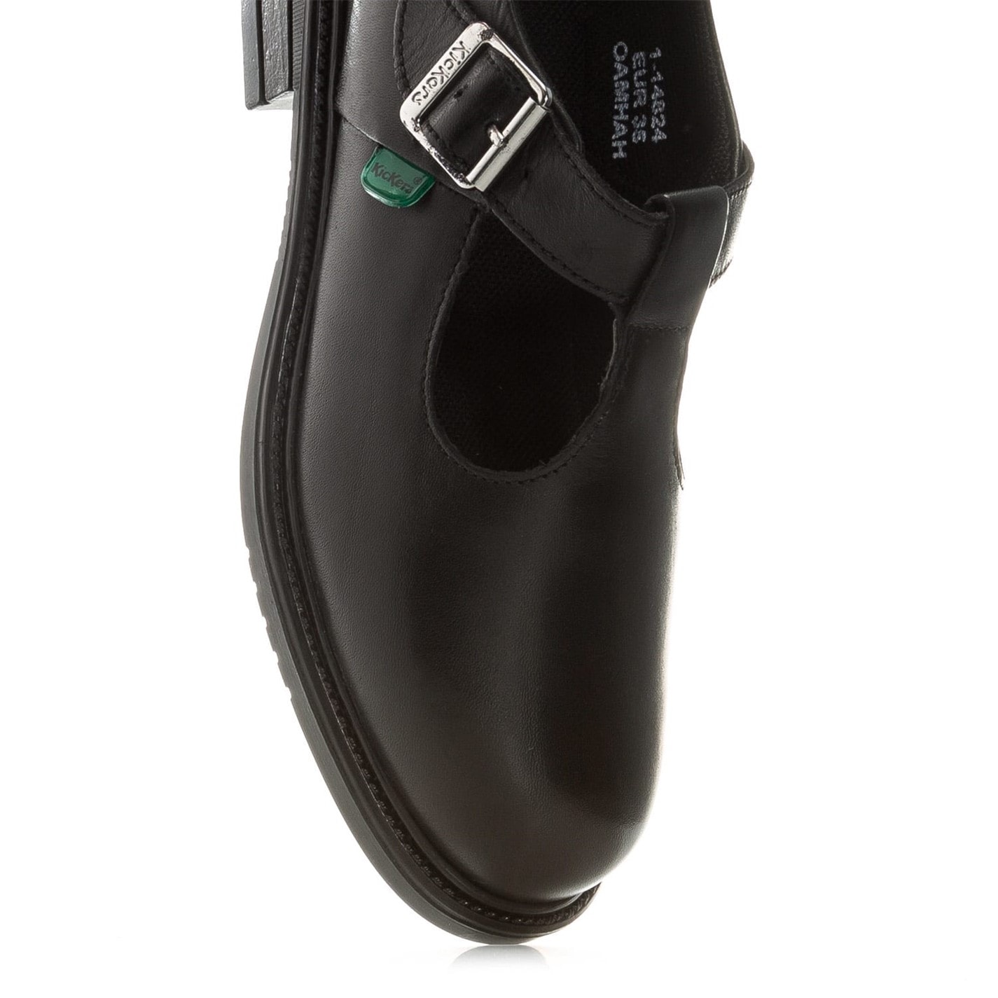 Kickers Children Lach T-Bar Leather Shoes - 6