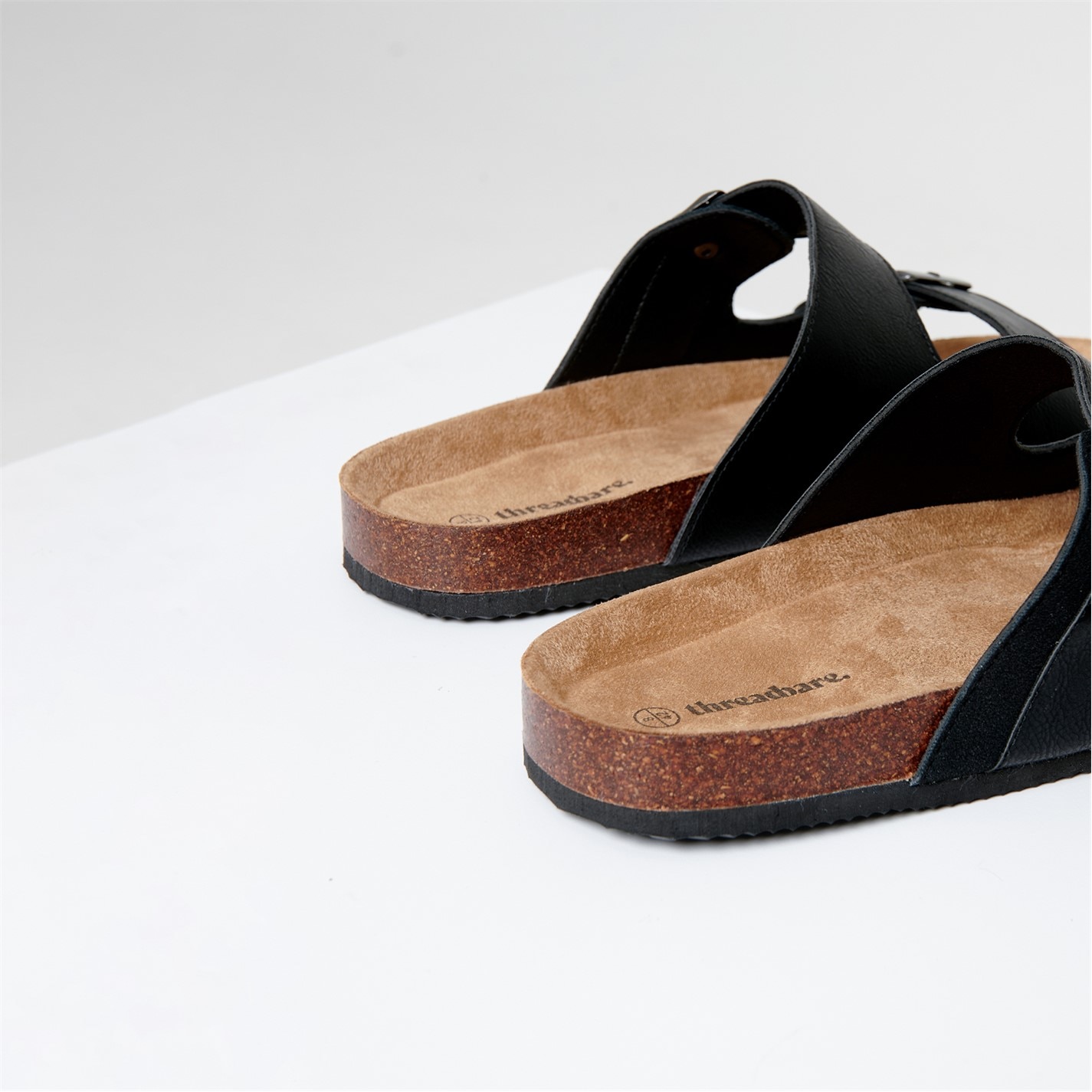 Threadbare Slip On Two Buckle Strap Sandals - 3