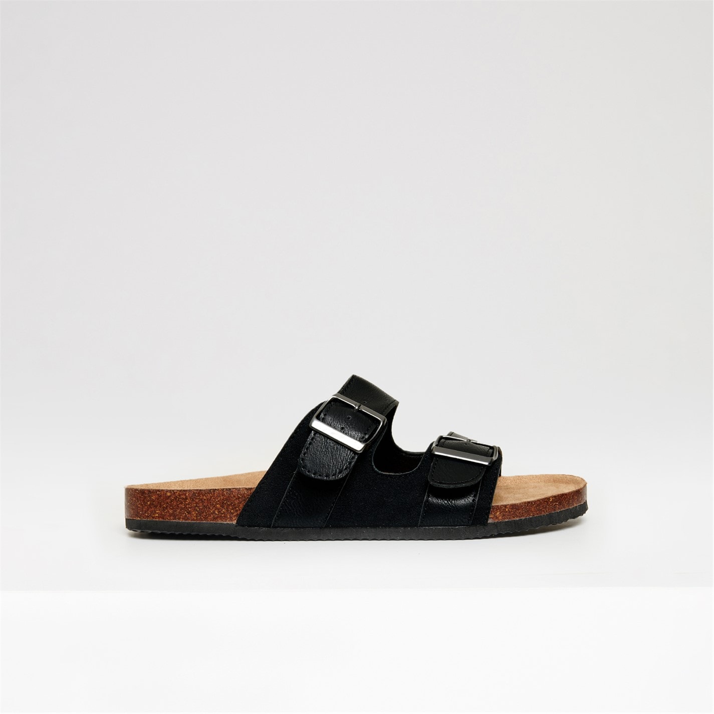Threadbare Slip On Two Buckle Strap Sandals - 4