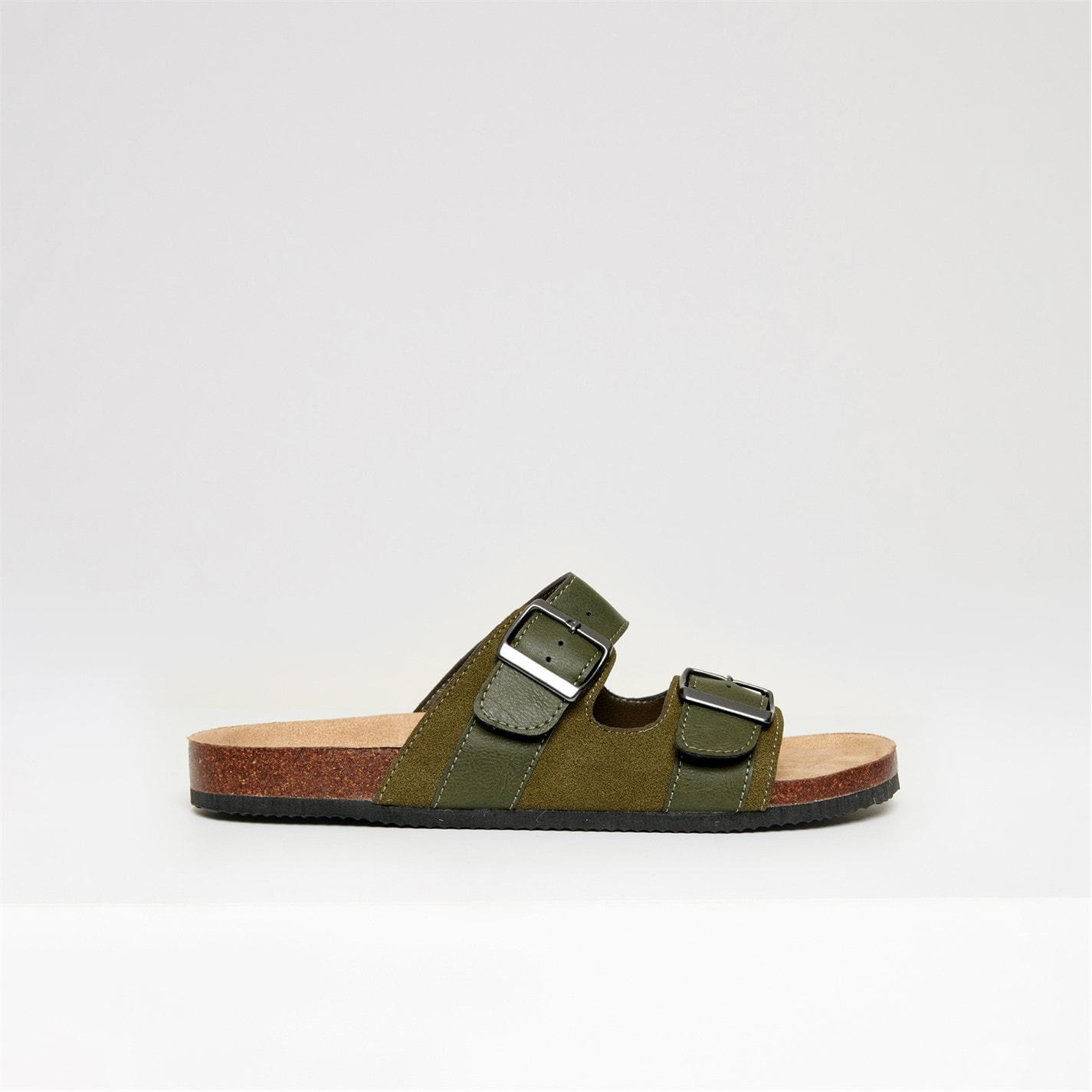 Threadbare Slip On Two Buckle Strap Sandals - 4