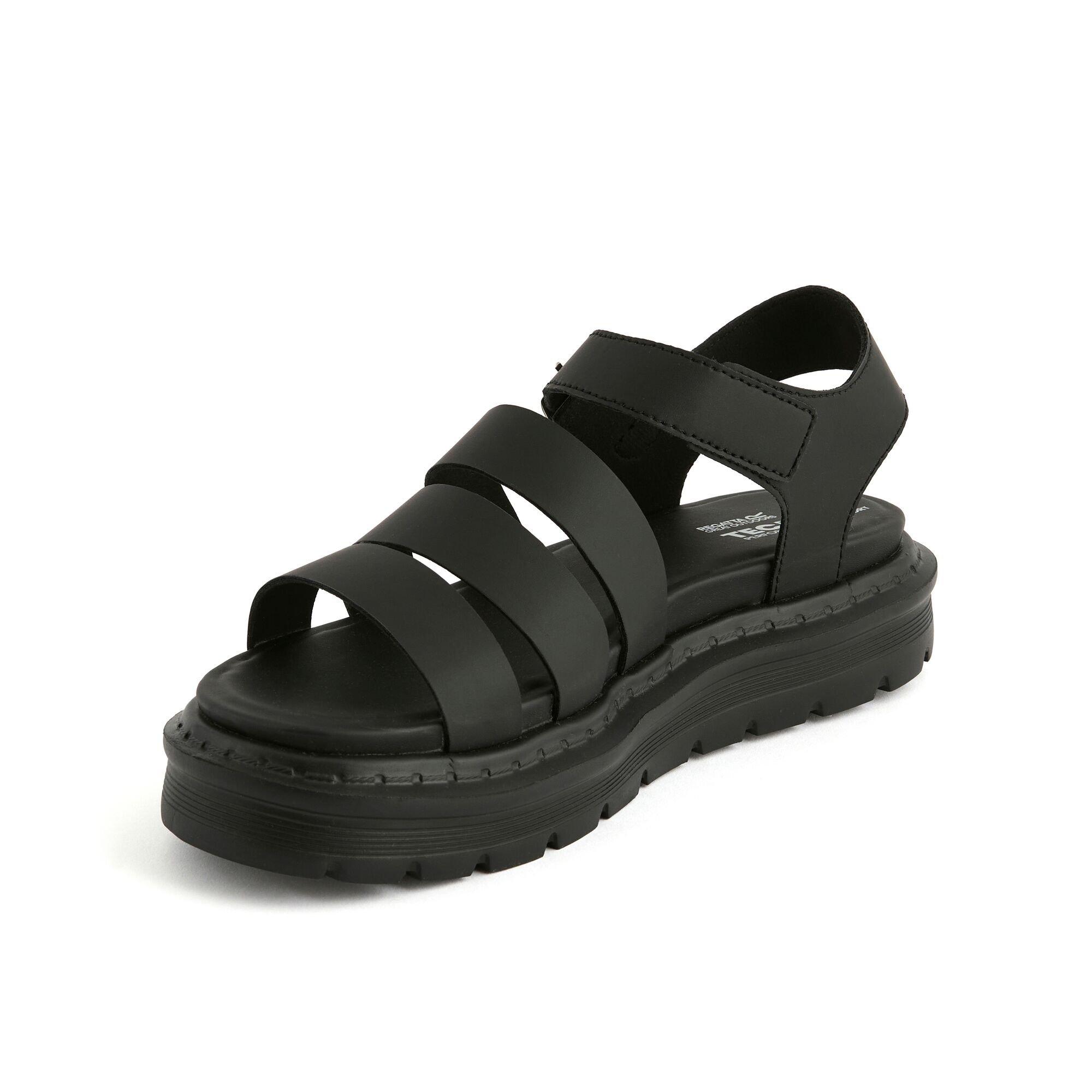Regatta Black 4142222 Womens Porto Sandals - 6