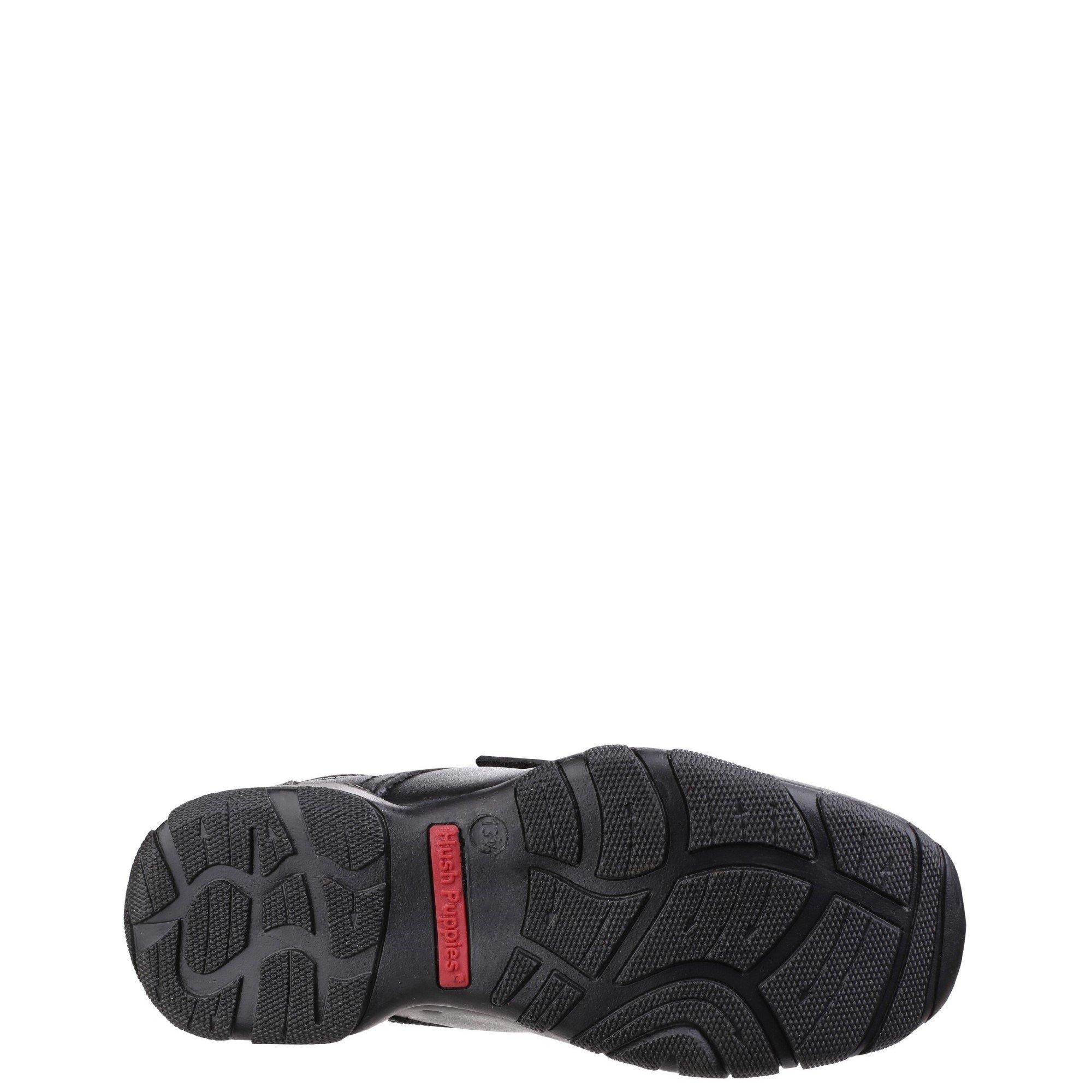 Boty Hush Puppies Black 8045039 Freddy 2 Junior School Shoe - 4