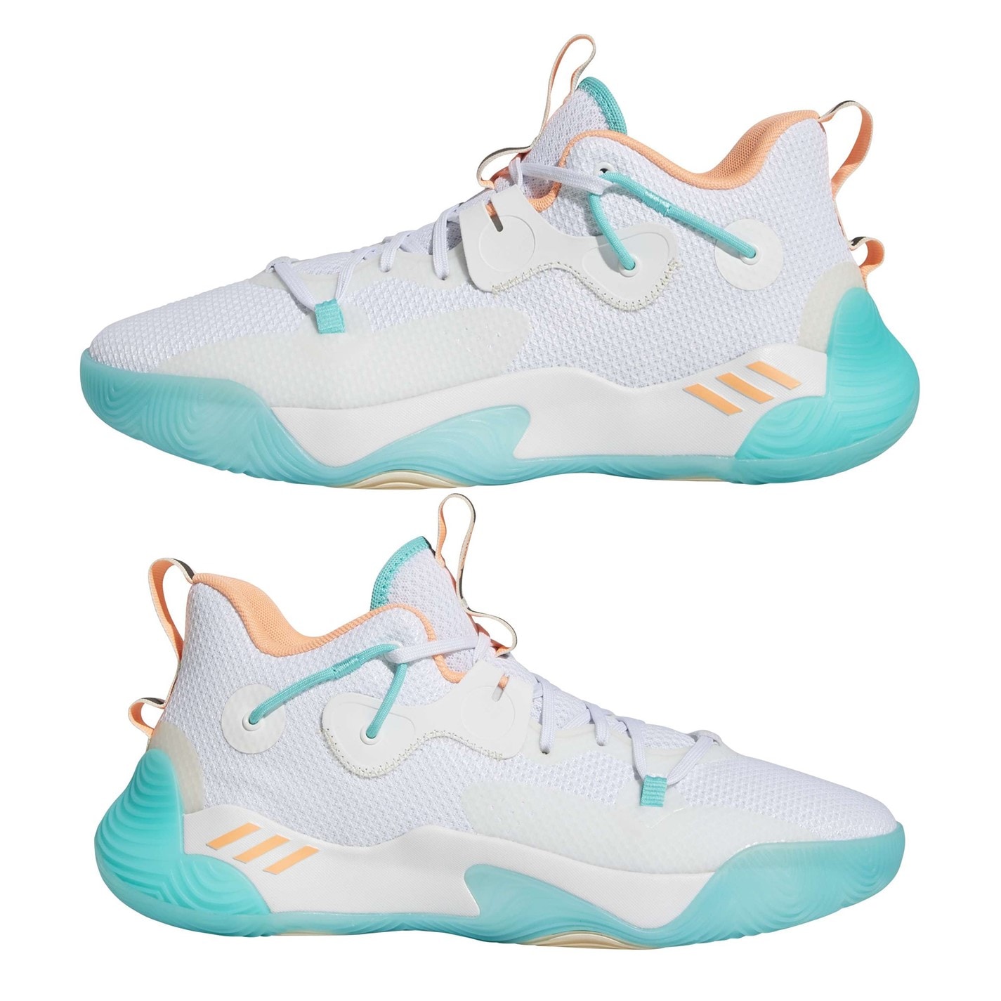 Tenisky adidas White 7137455 Harden Stepback 3 Basketball Shoes - 9