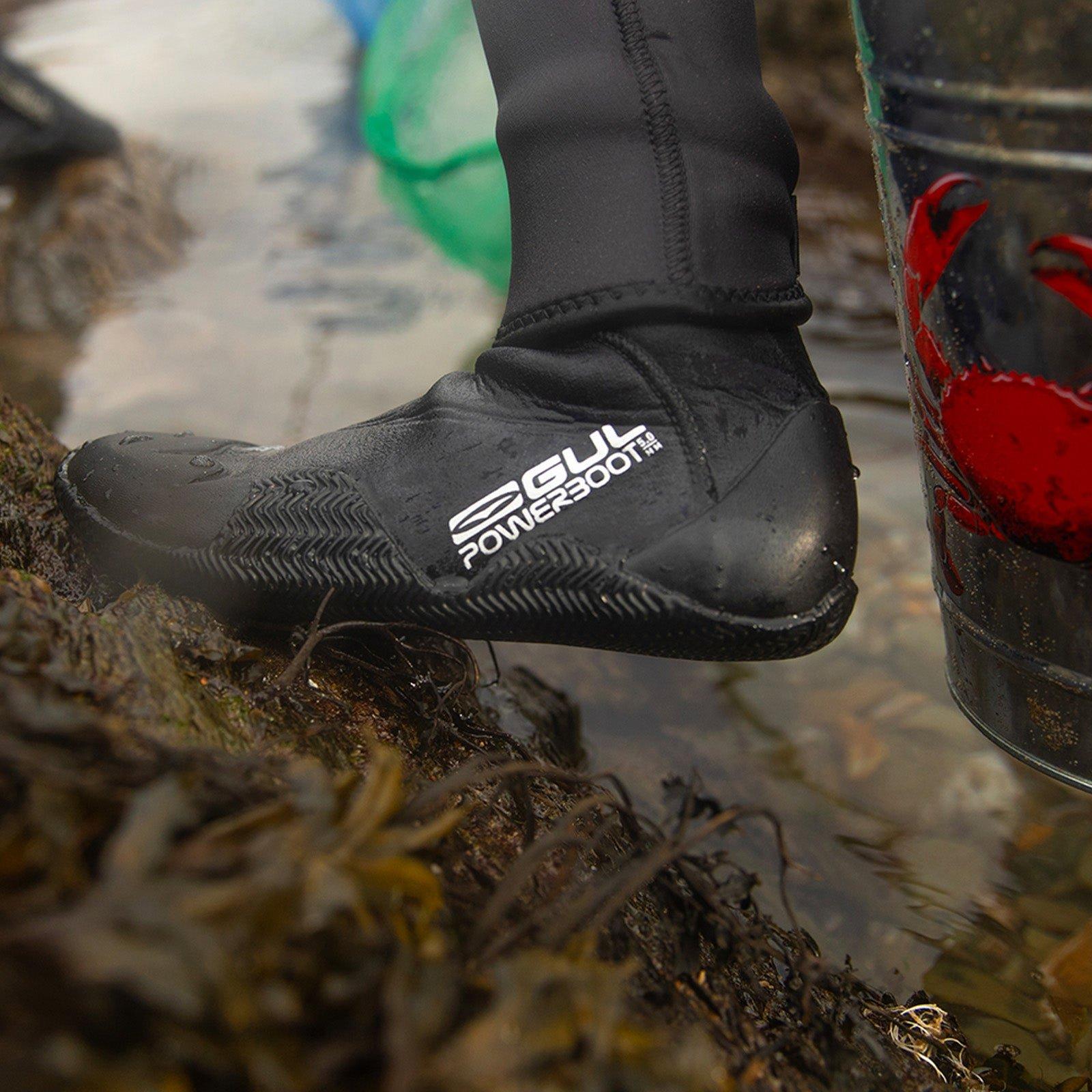 Boty Gul Black 4105433 JUNIOR 5MM POWERBOOT BLINDSTITCHED WETSUIT BOOT - 9