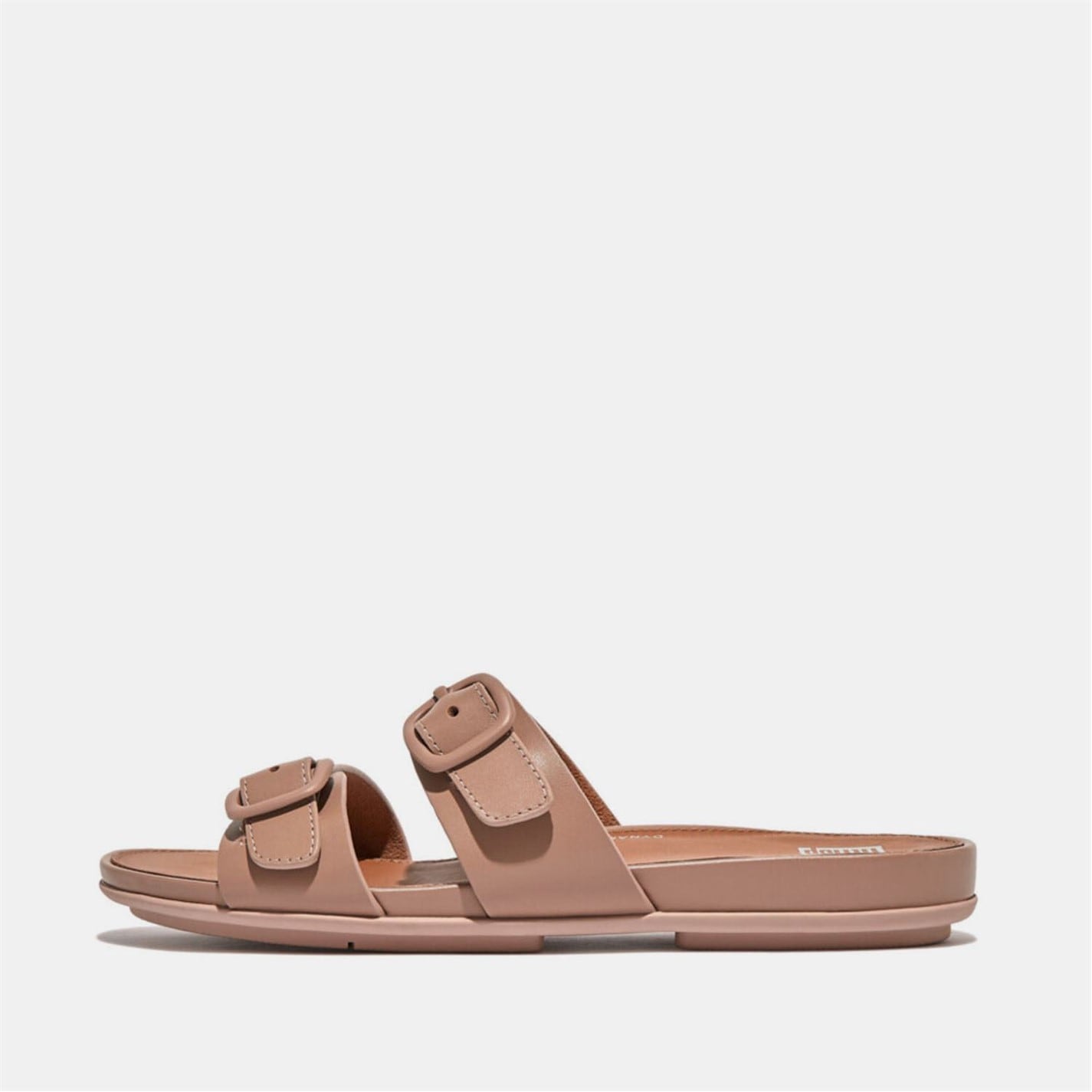 Fitflop Gracie Buckle Two-Bar Leather Sliders - 1