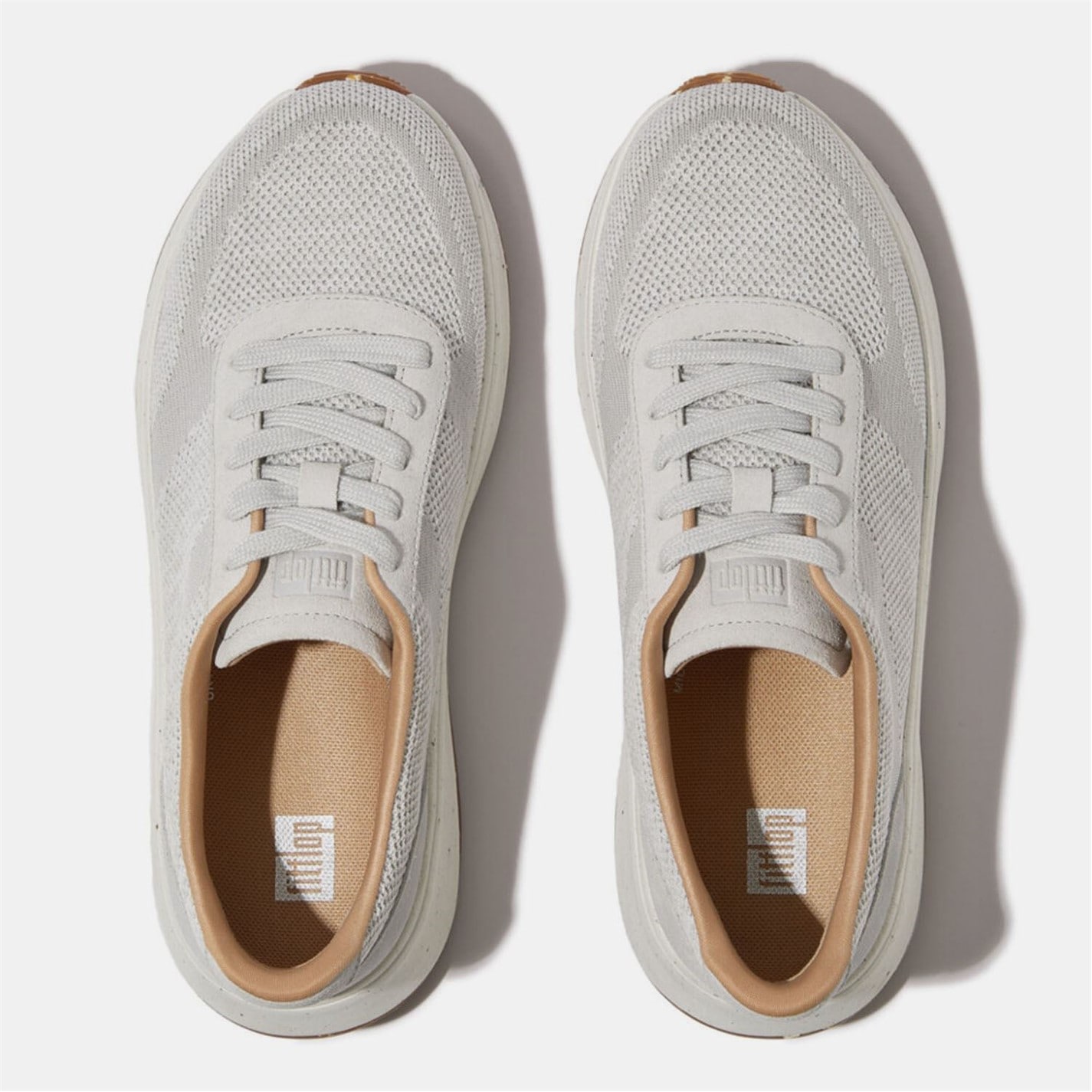 Fitflop F-Mode Knit Flatform Trainers - 5