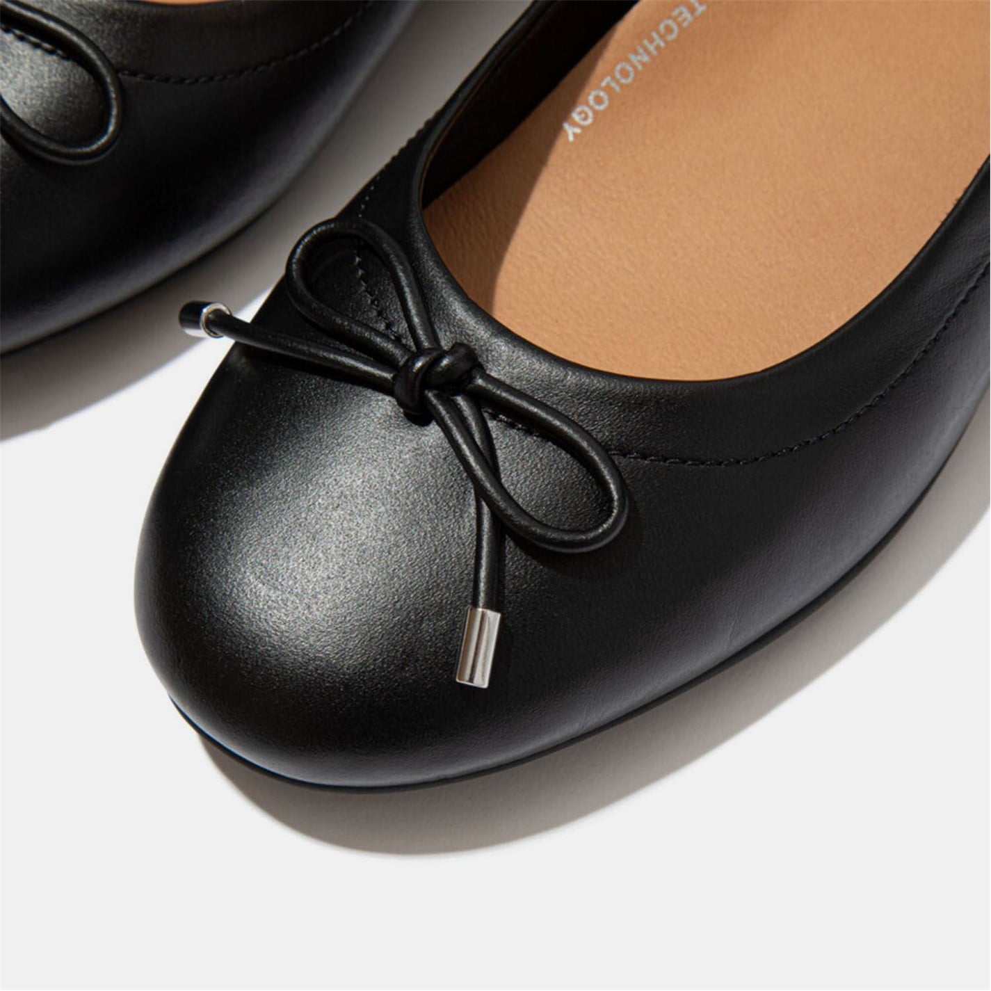 Fitflop Allegro Bow Leather Ballet Pumps - 3