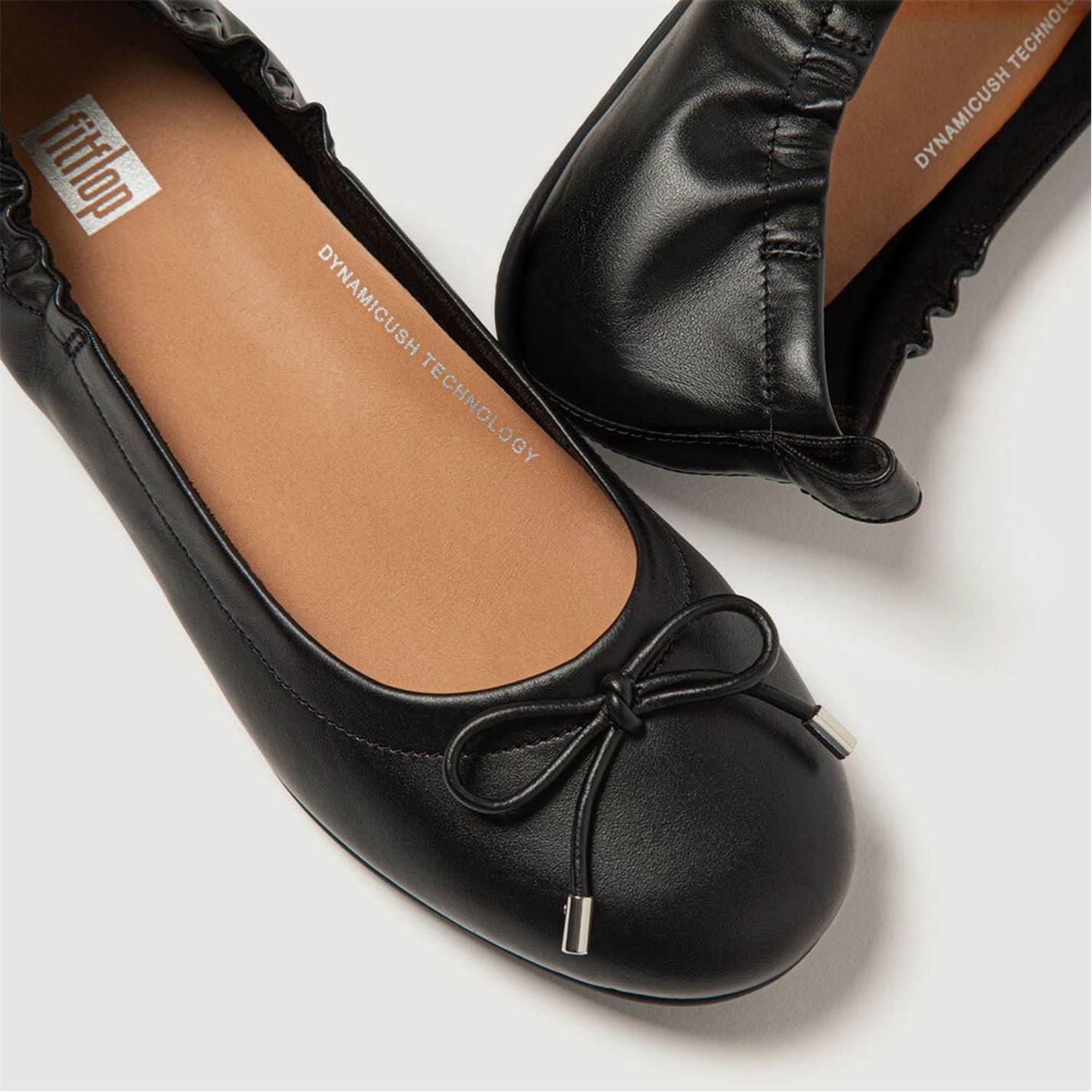 Fitflop Allegro Bow Leather Ballet Pumps - 5