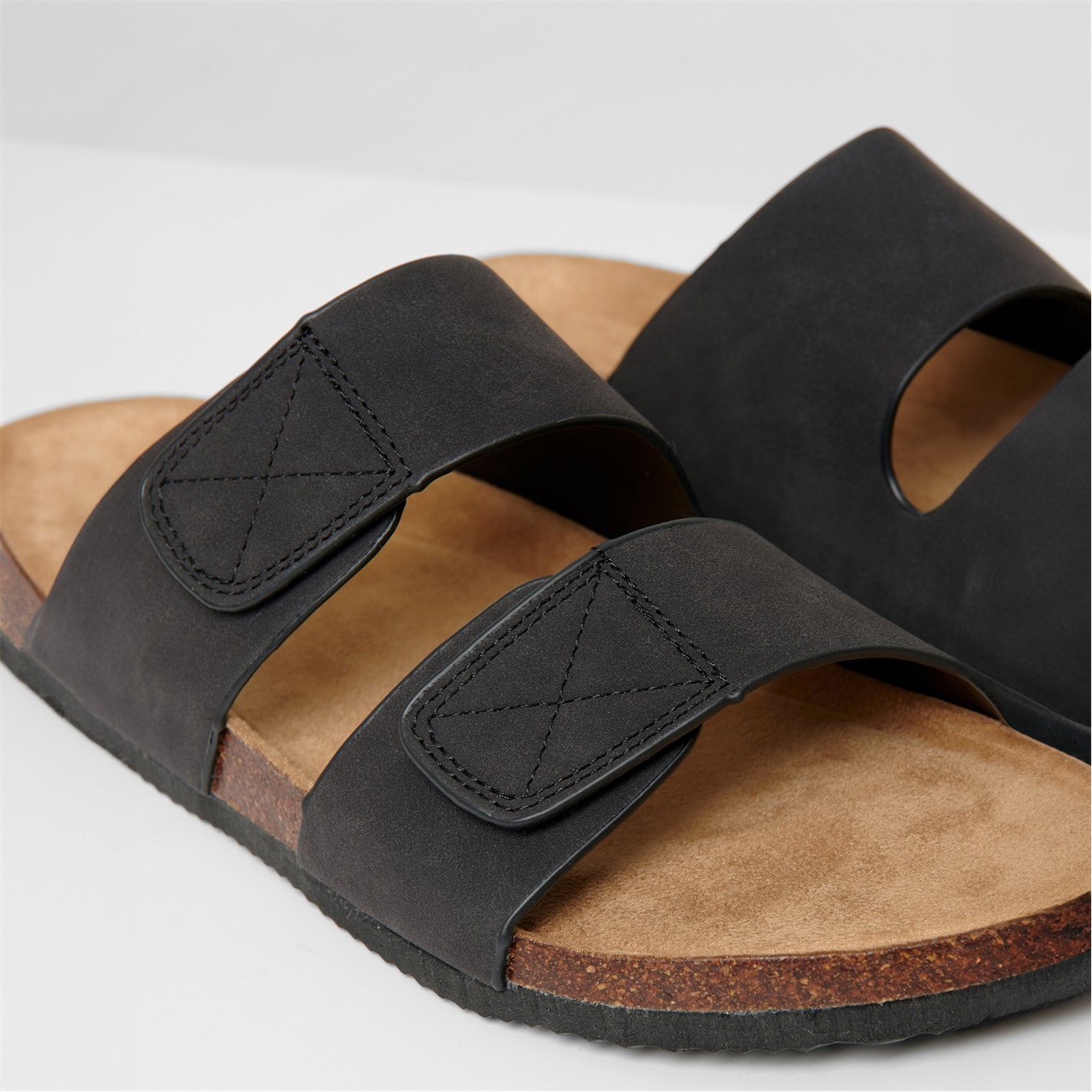 Threadbare Faux Suede Two Strap Sandals - 2