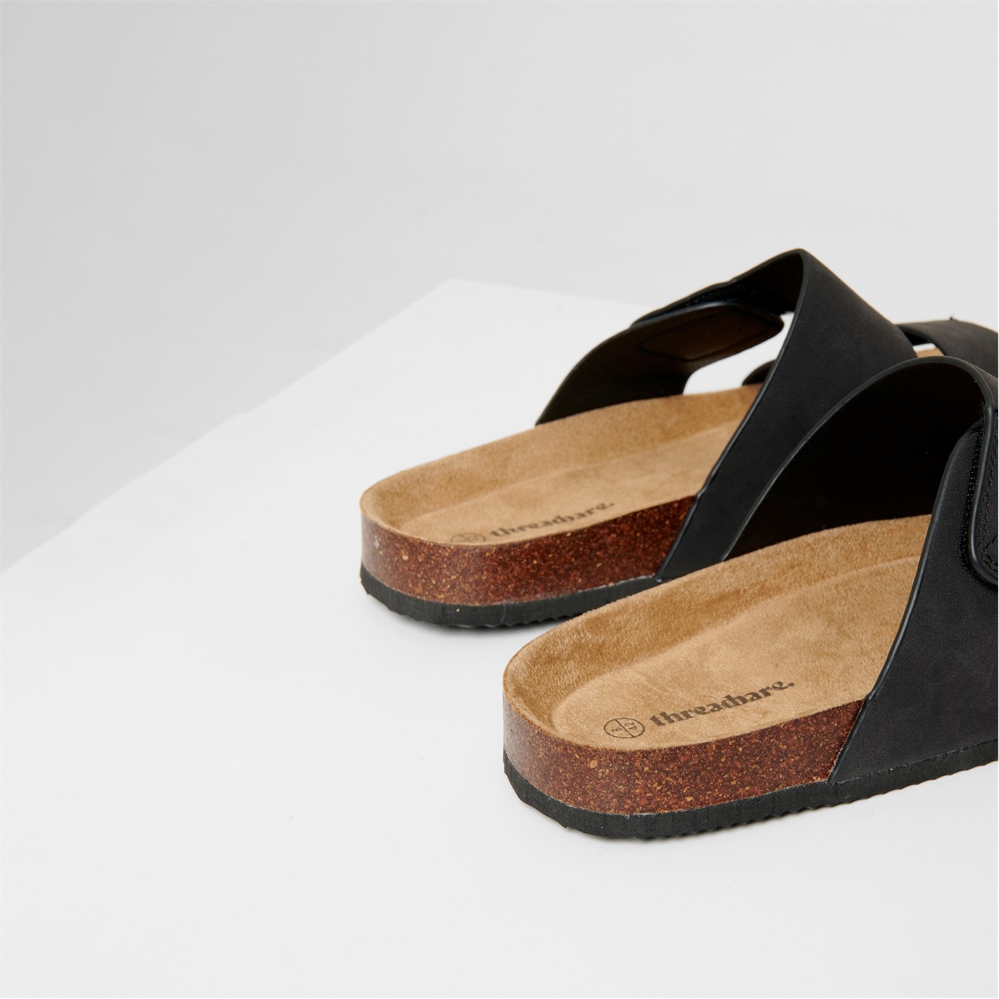 Threadbare Faux Suede Two Strap Sandals - 3