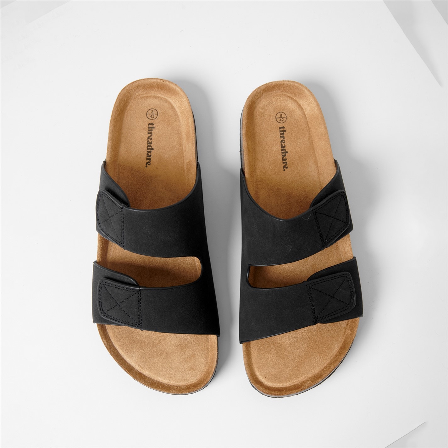 Threadbare Faux Suede Two Strap Sandals - 4
