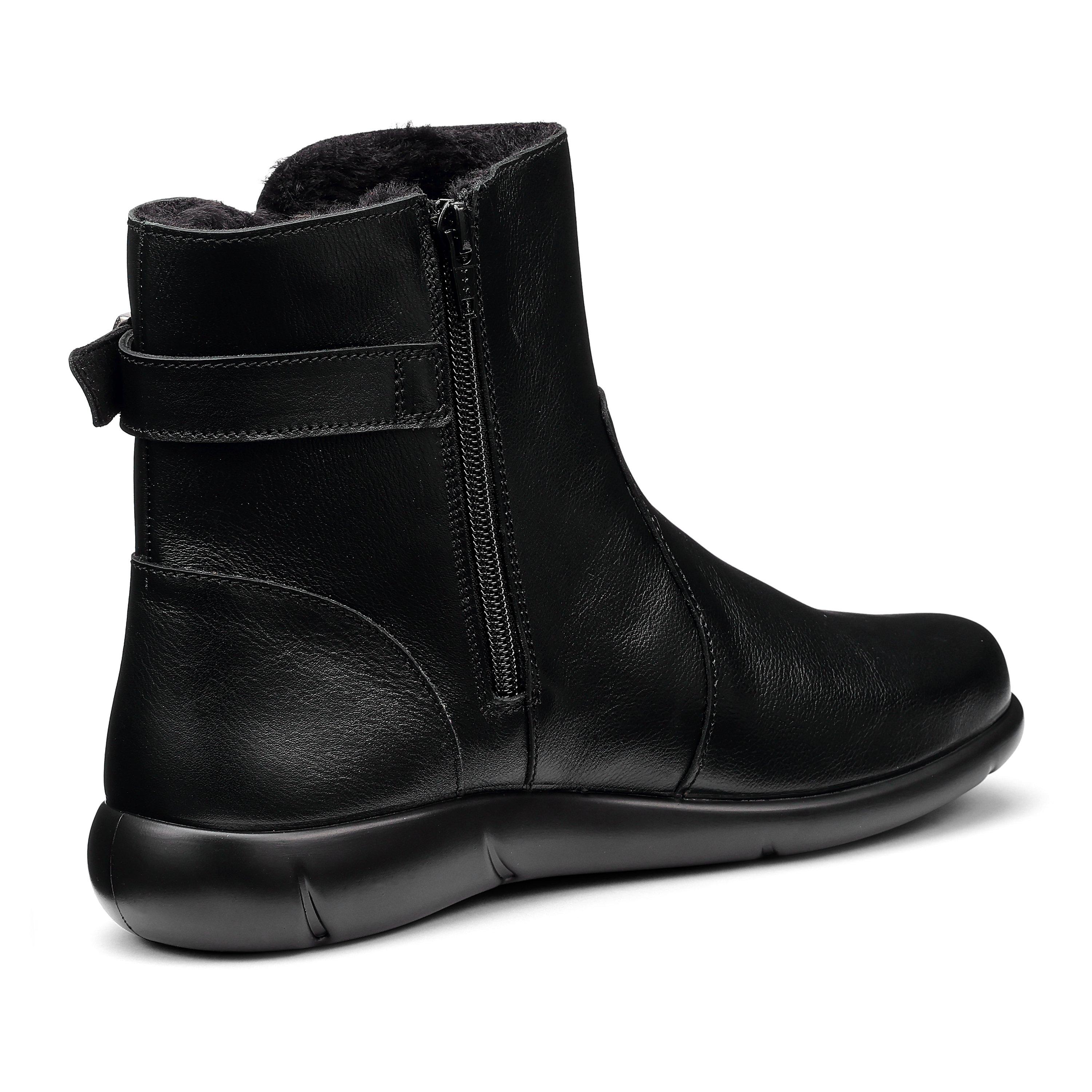 Boty Hotter Black 8291280 Rustle Wide Fit Ankle Boots - 4