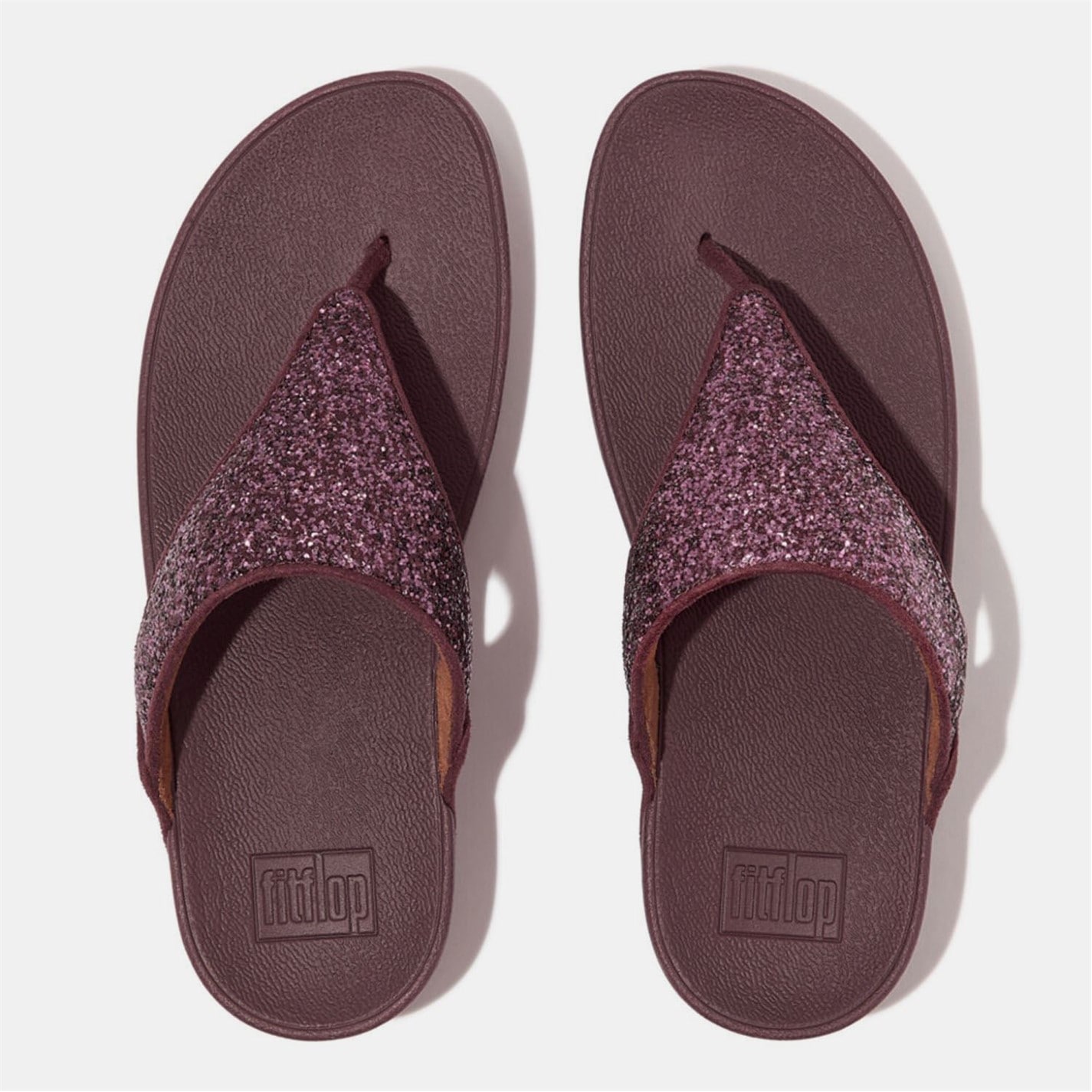 Fitflop Lulu Glitter Toe-Thong Flip Flops - 5