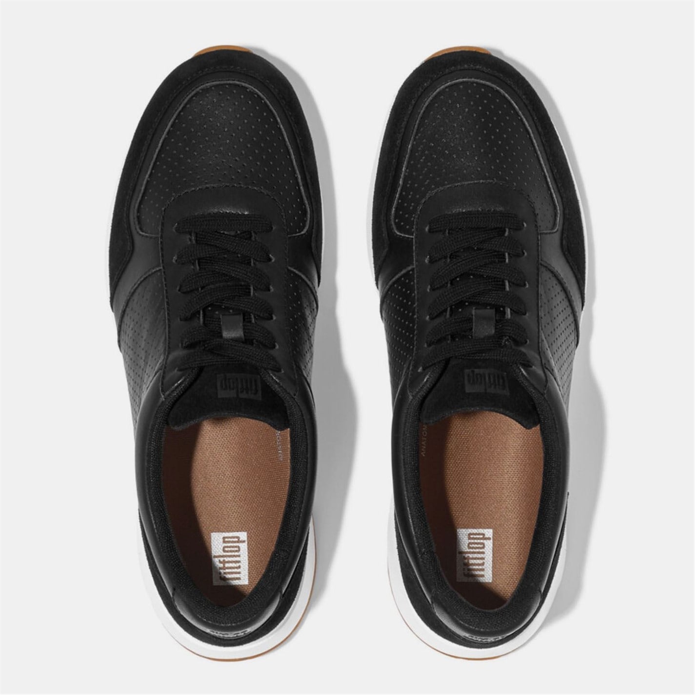 Fitflop Anatomiflex Leather-Mix Trainers - 4