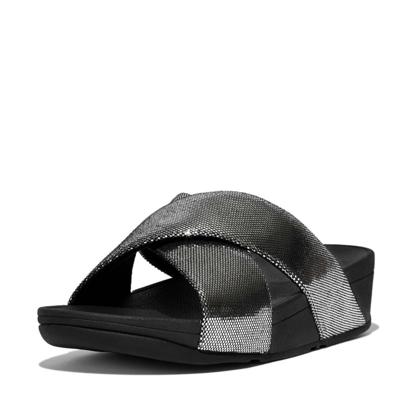 Fitflop Black 4174736 Lulu Lustra Cross Sliders - 2