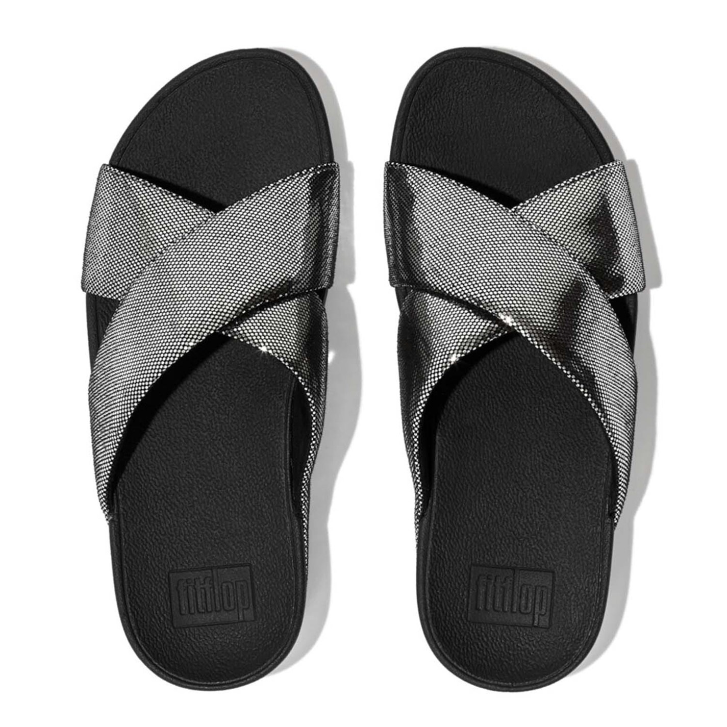 Fitflop Black 4174736 Lulu Lustra Cross Sliders - 3