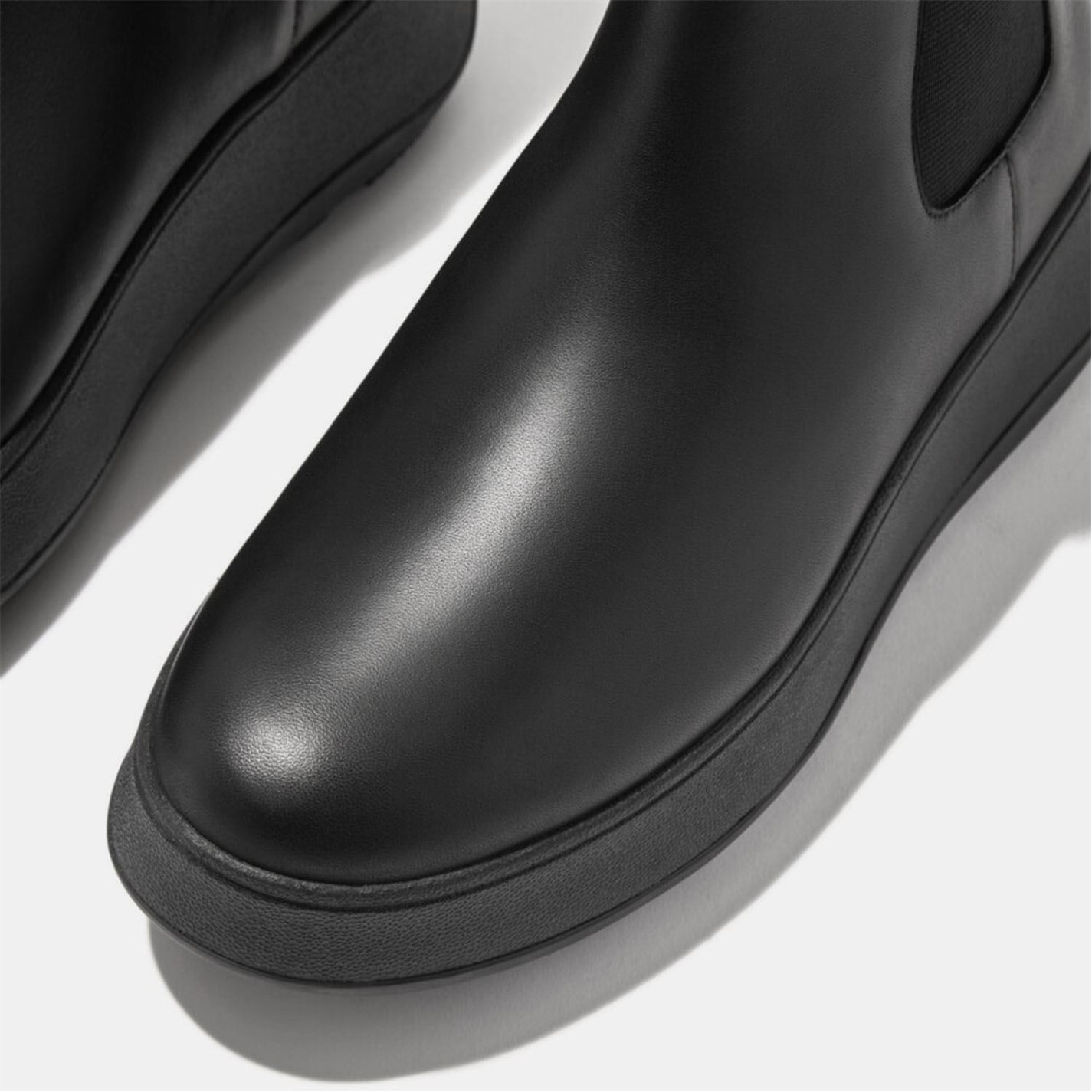 Fitflop F-Mode Waterproof Leather Flatform Chelsea Boots - 6