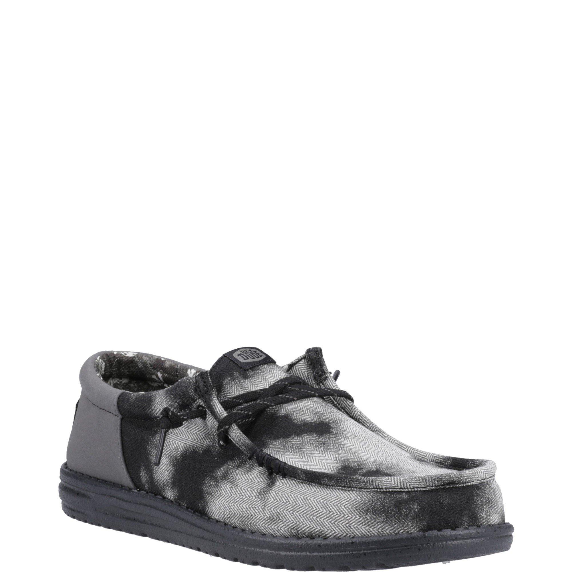Tenisky HEYDUDE Black 2358074 Wally Funk Overdye Shoe - 2