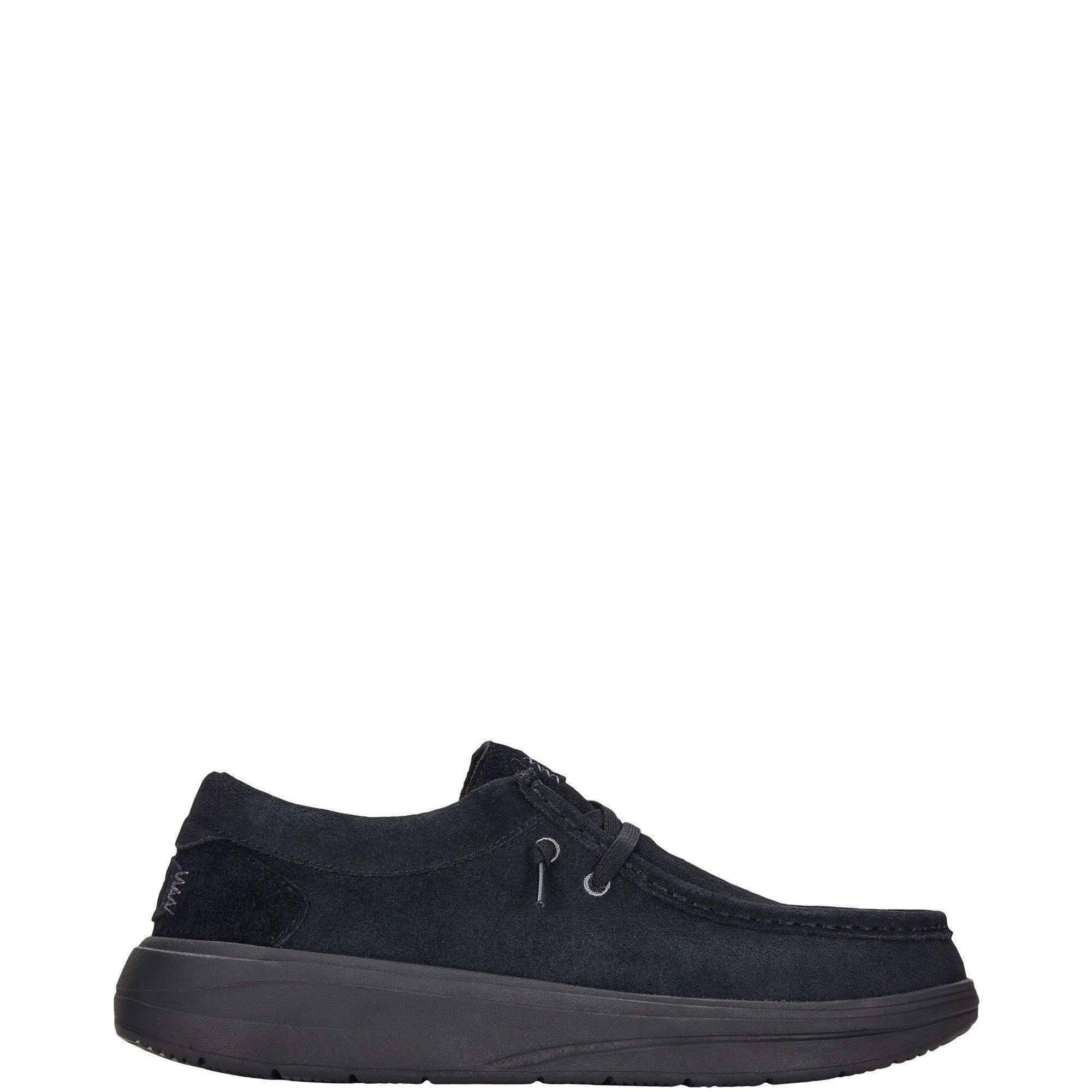 Tenisky HEYDUDE Black 1817325 Wally X Suede Shoes - 1