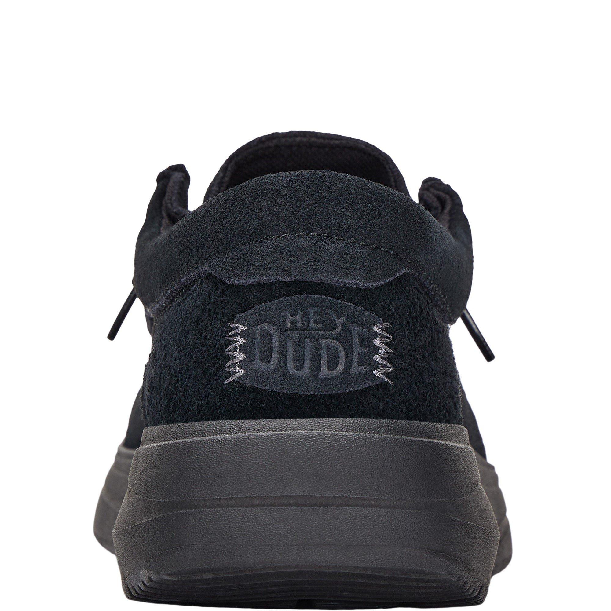 Tenisky HEYDUDE Black 1817325 Wally X Suede Shoes - 3