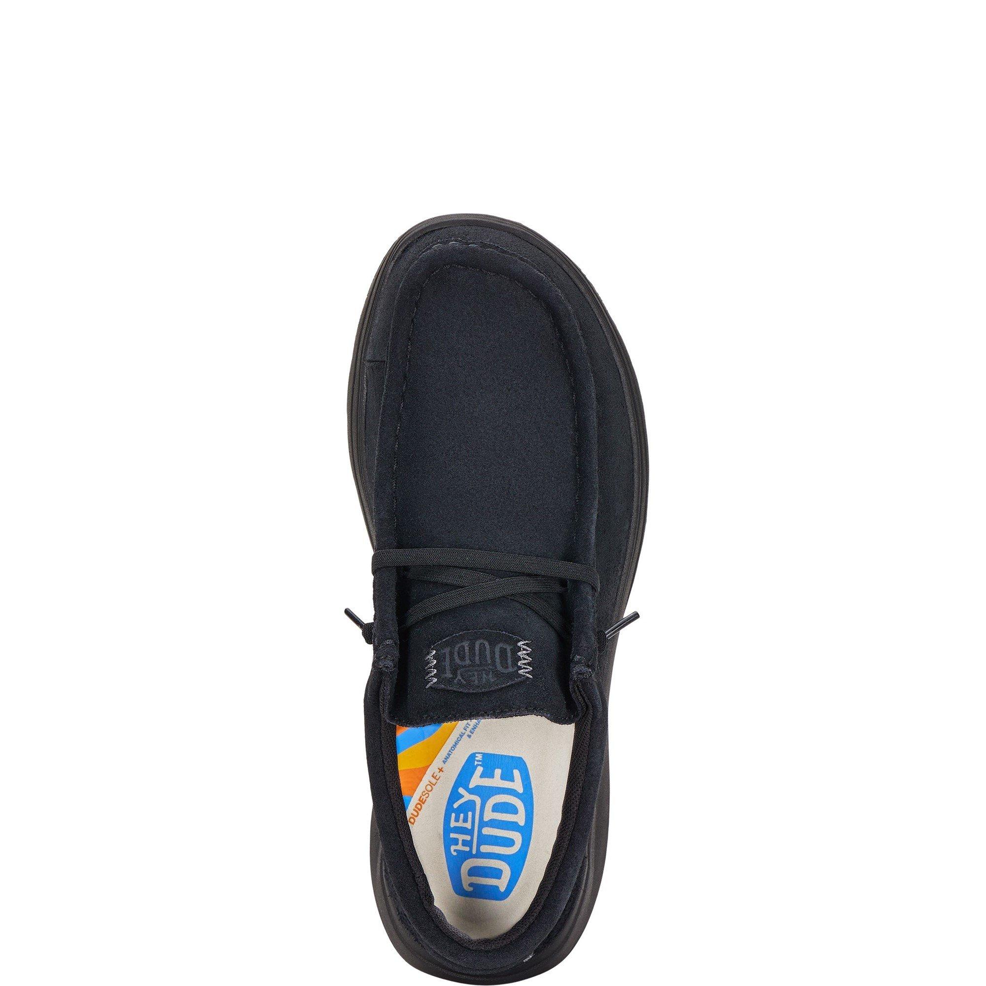 Tenisky HEYDUDE Black 1817325 Wally X Suede Shoes - 4