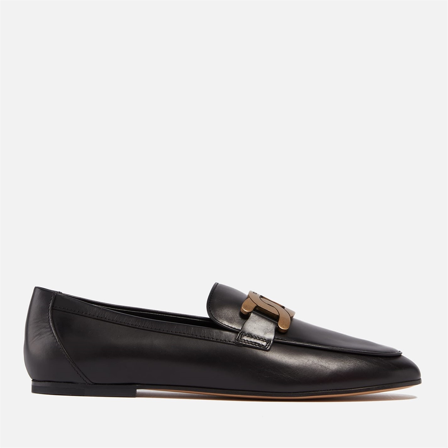Tods Black 5116851 Chain Leather Loafers - 1