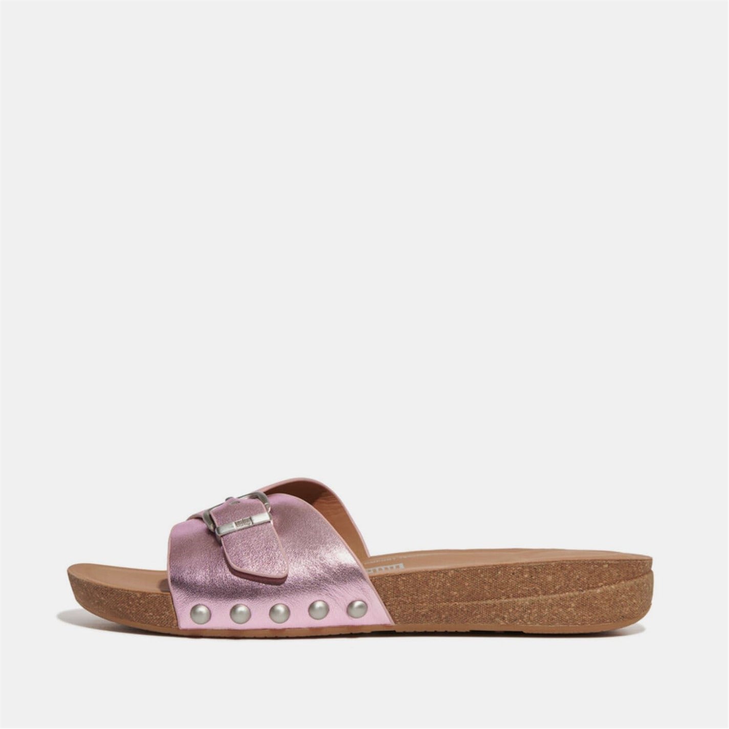 Fitflop iQushion Adjustable Buckle Metallic Sliders - 1