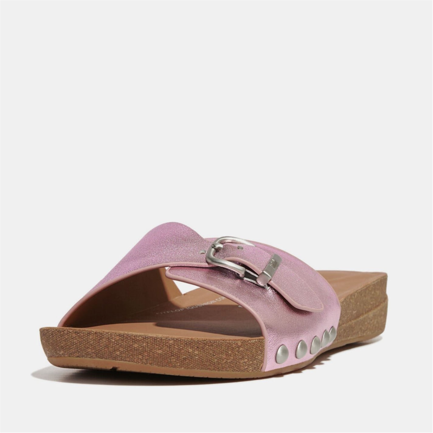 Fitflop iQushion Adjustable Buckle Metallic Sliders - 2