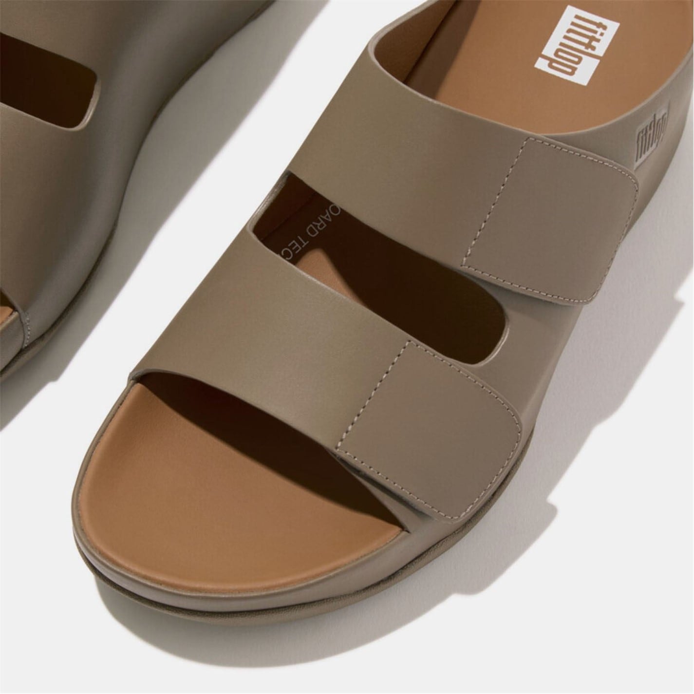 Fitflop Shuv Adjustable Leather Sliders - 4
