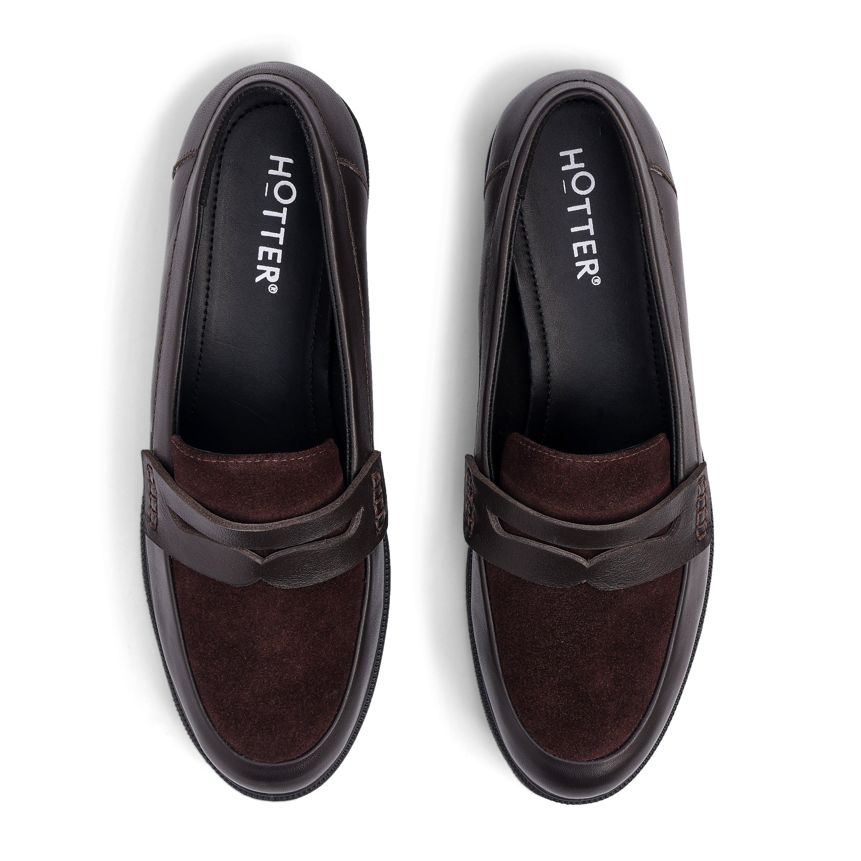 Hotter Chocolate 4247190 Dorset Standard Fit Loafers - 3