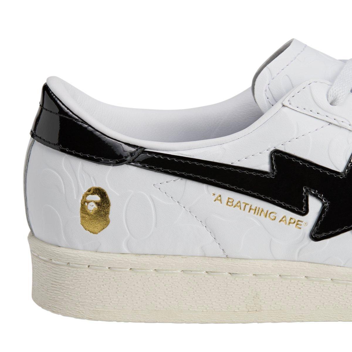 Tenisky adidas Originals White 5951968 Bape SSTR Shoes - 5