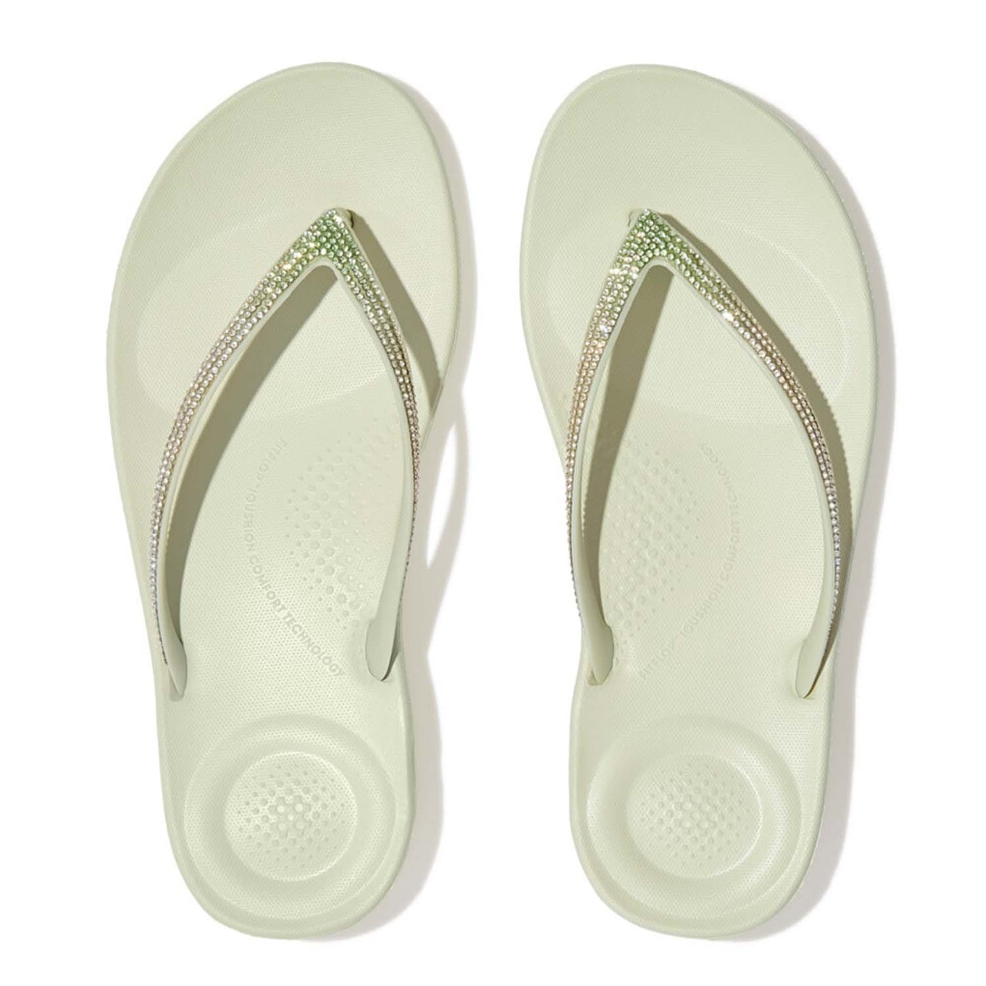 Fitflop Green 1656634 IQushion Ombre Sparkle Flip-Flops - 3