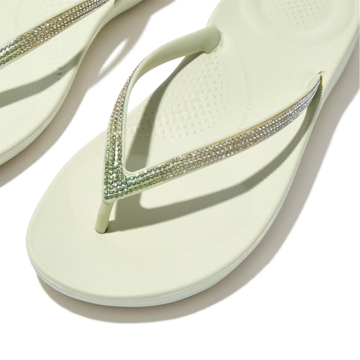 Fitflop Green 1656634 IQushion Ombre Sparkle Flip-Flops - 4