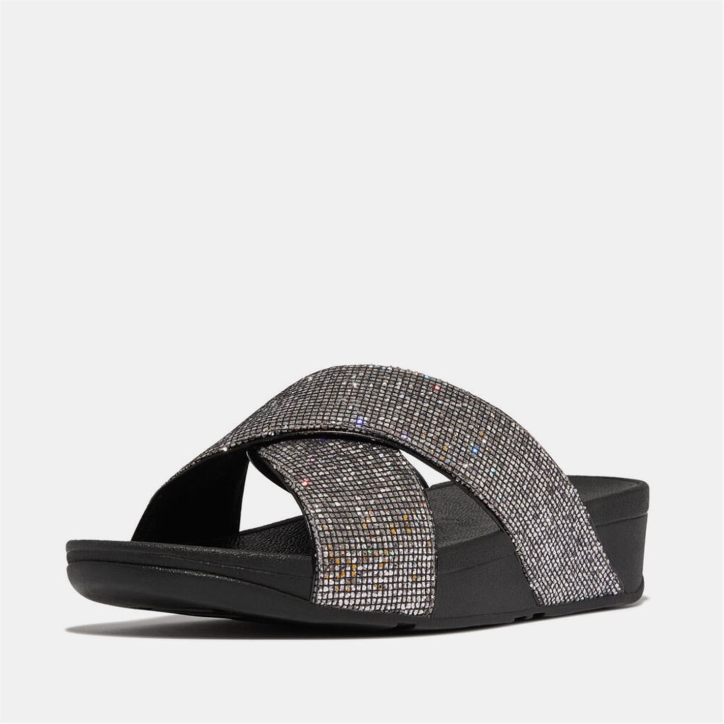 Fitflop Lulu Glitterball Cross Sliders - 2