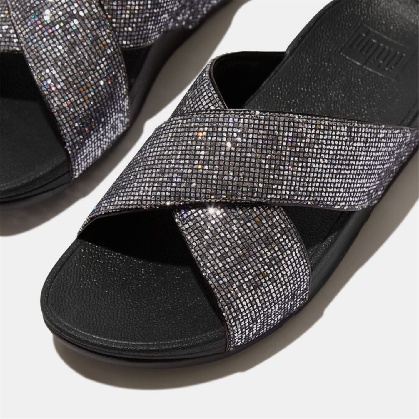 Fitflop Lulu Glitterball Cross Sliders - 4