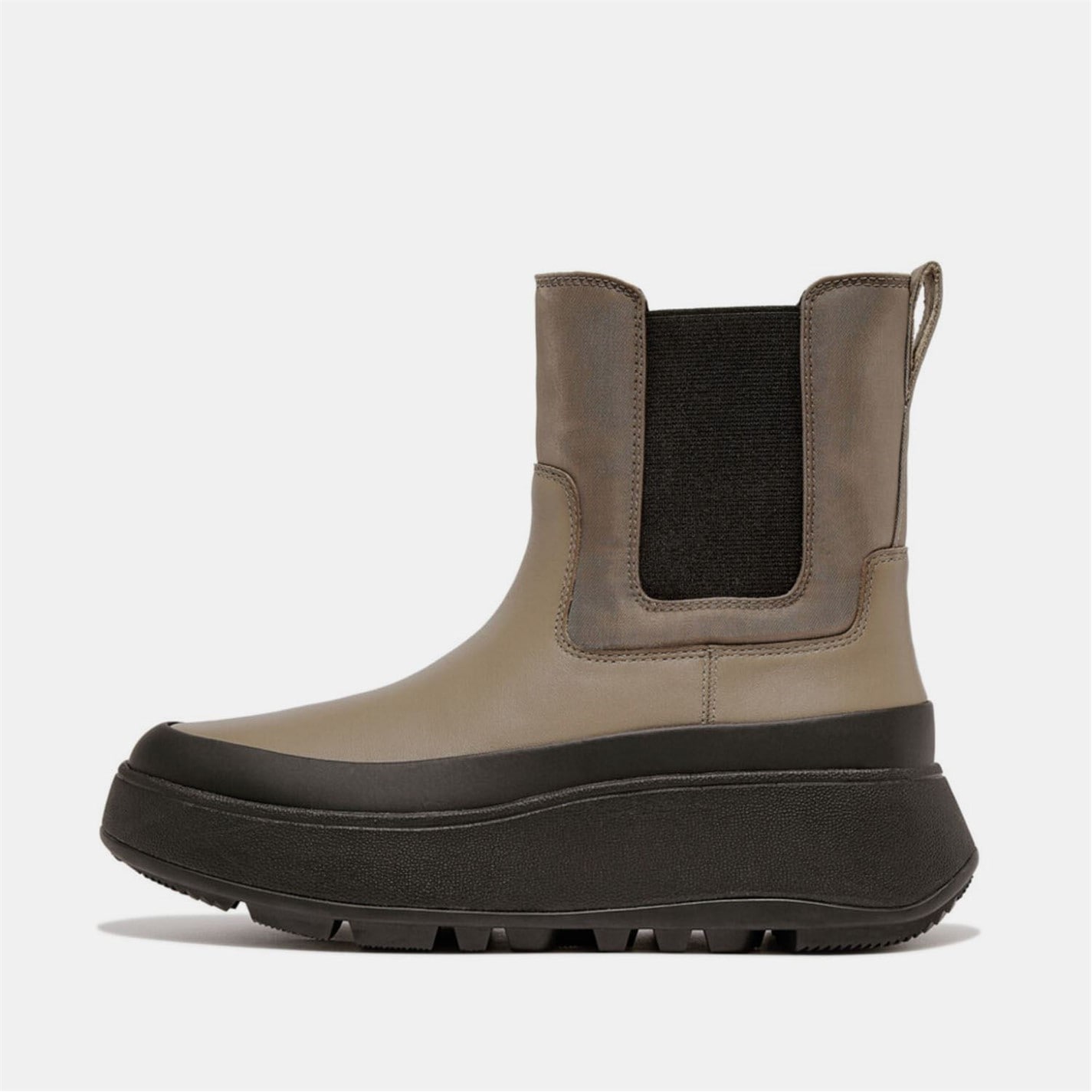 Boty Fitflop Grey 407230 F-Mode Water-Resistant Flatform Chelsea Boots - 1