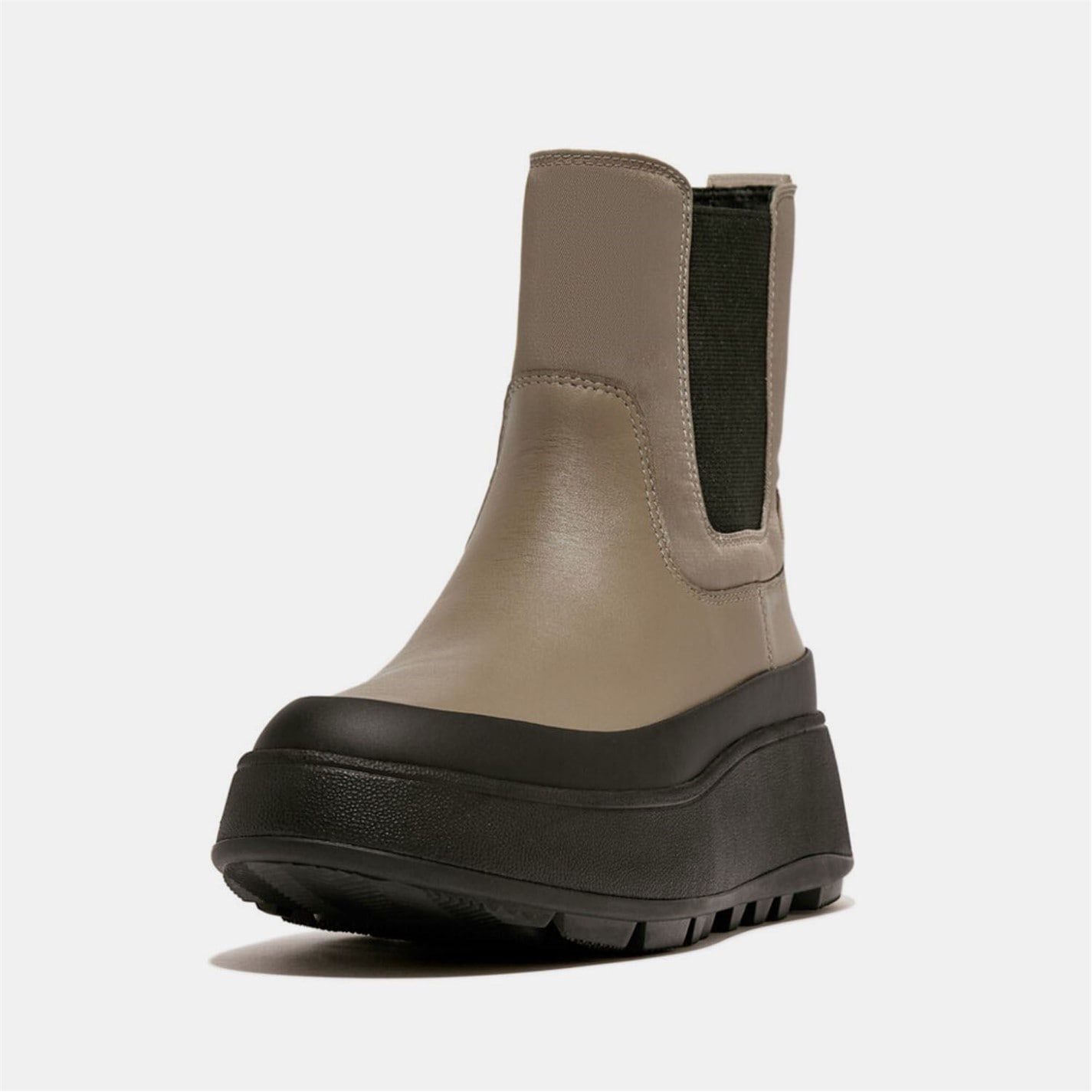 Boty Fitflop Grey 407230 F-Mode Water-Resistant Flatform Chelsea Boots - 2