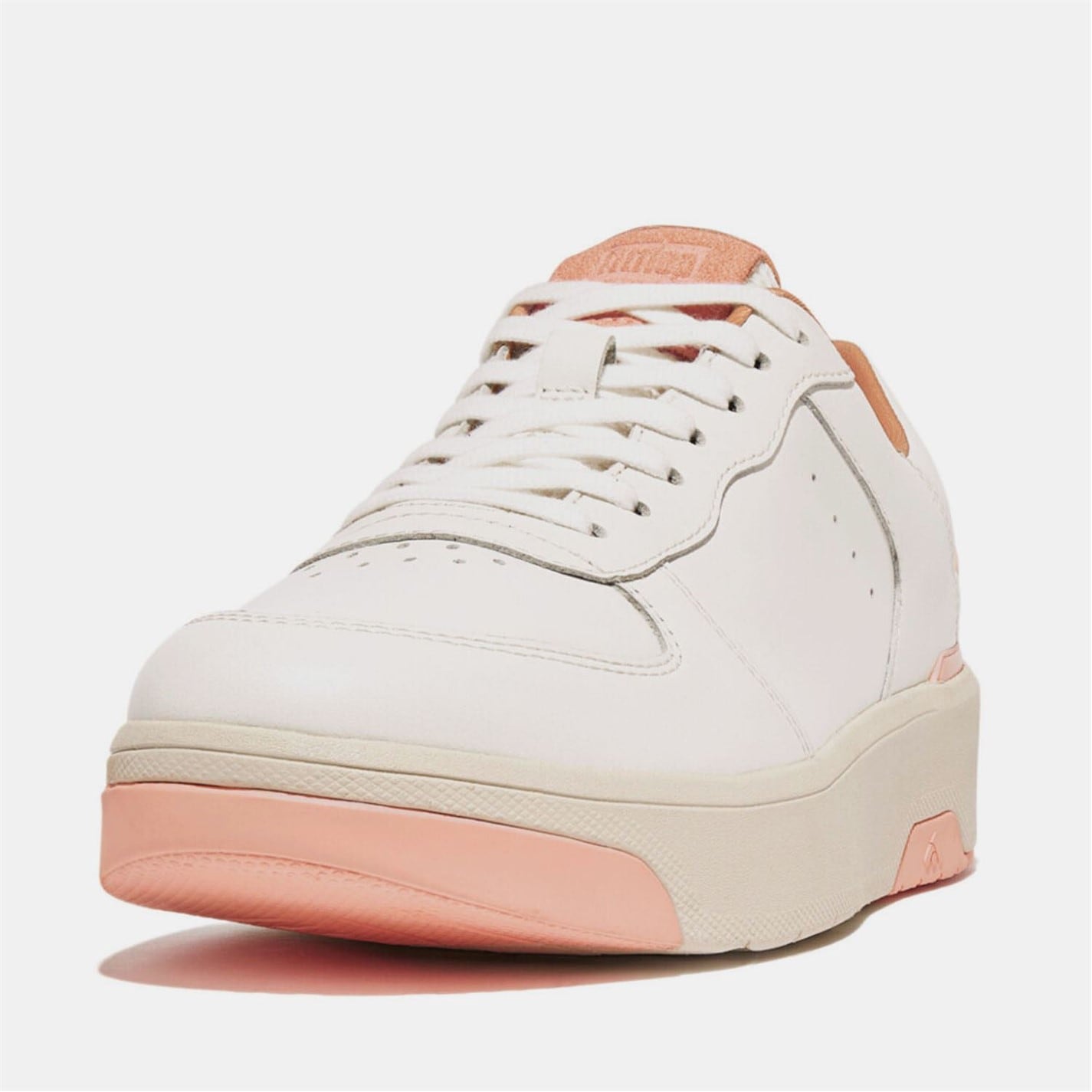 Tenisky Fitflop White pink 7000090 Rally Evo Leather Trainers - 2
