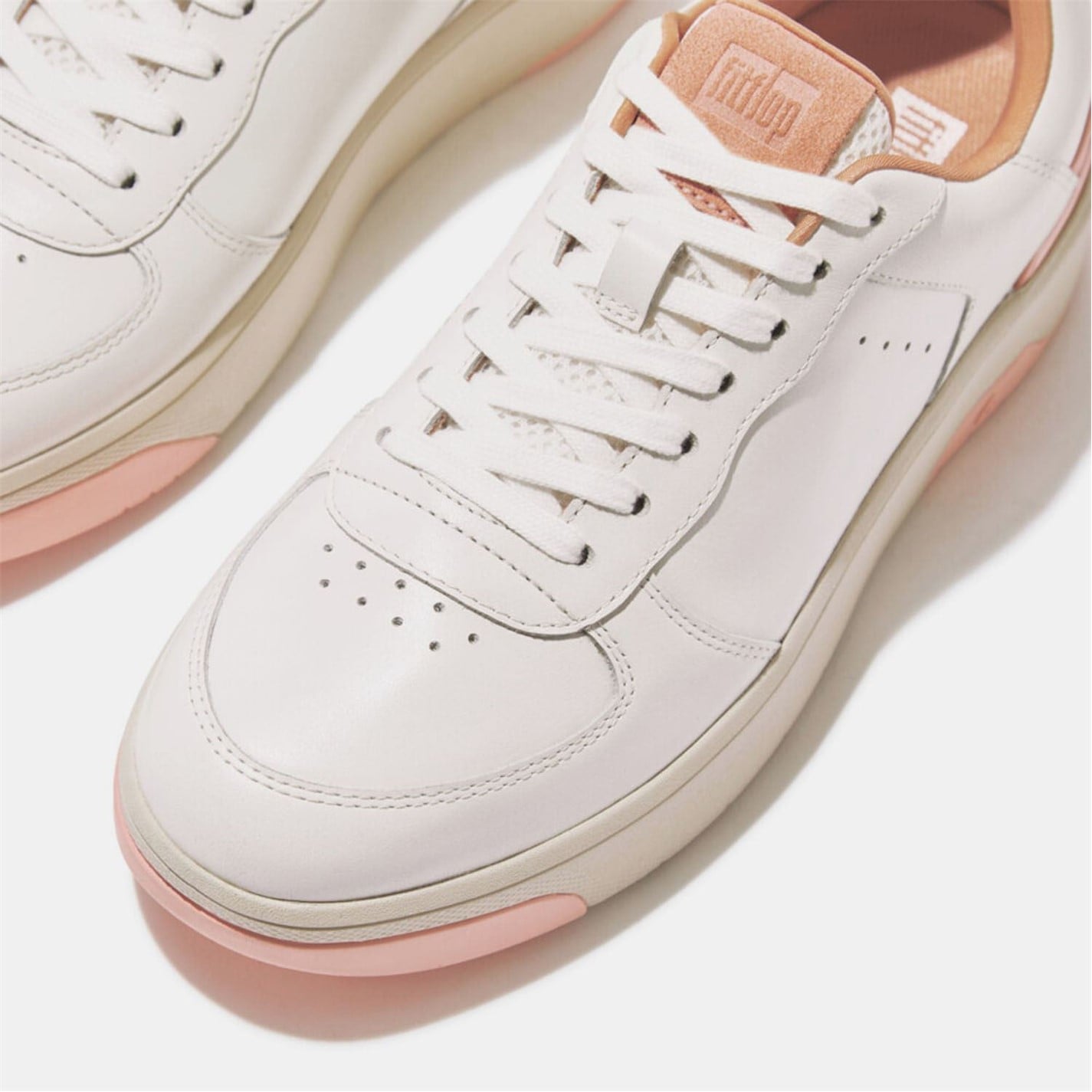 Tenisky Fitflop White pink 7000090 Rally Evo Leather Trainers - 4