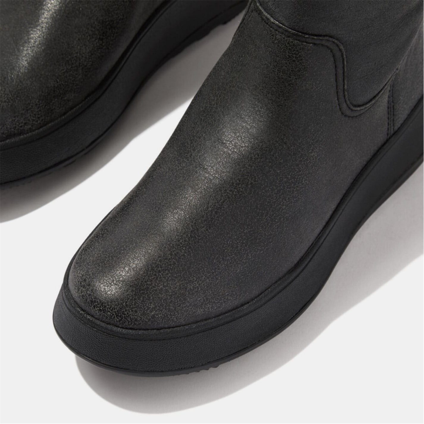 Topánky Fitflop Black 9348871 F-Mode Shearling Flatform Boots - 5