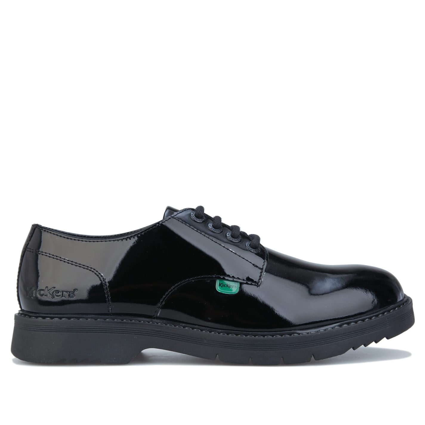 Tenisky Kickers Black 5399722 Finley Lace Up Patent Shoes - 1