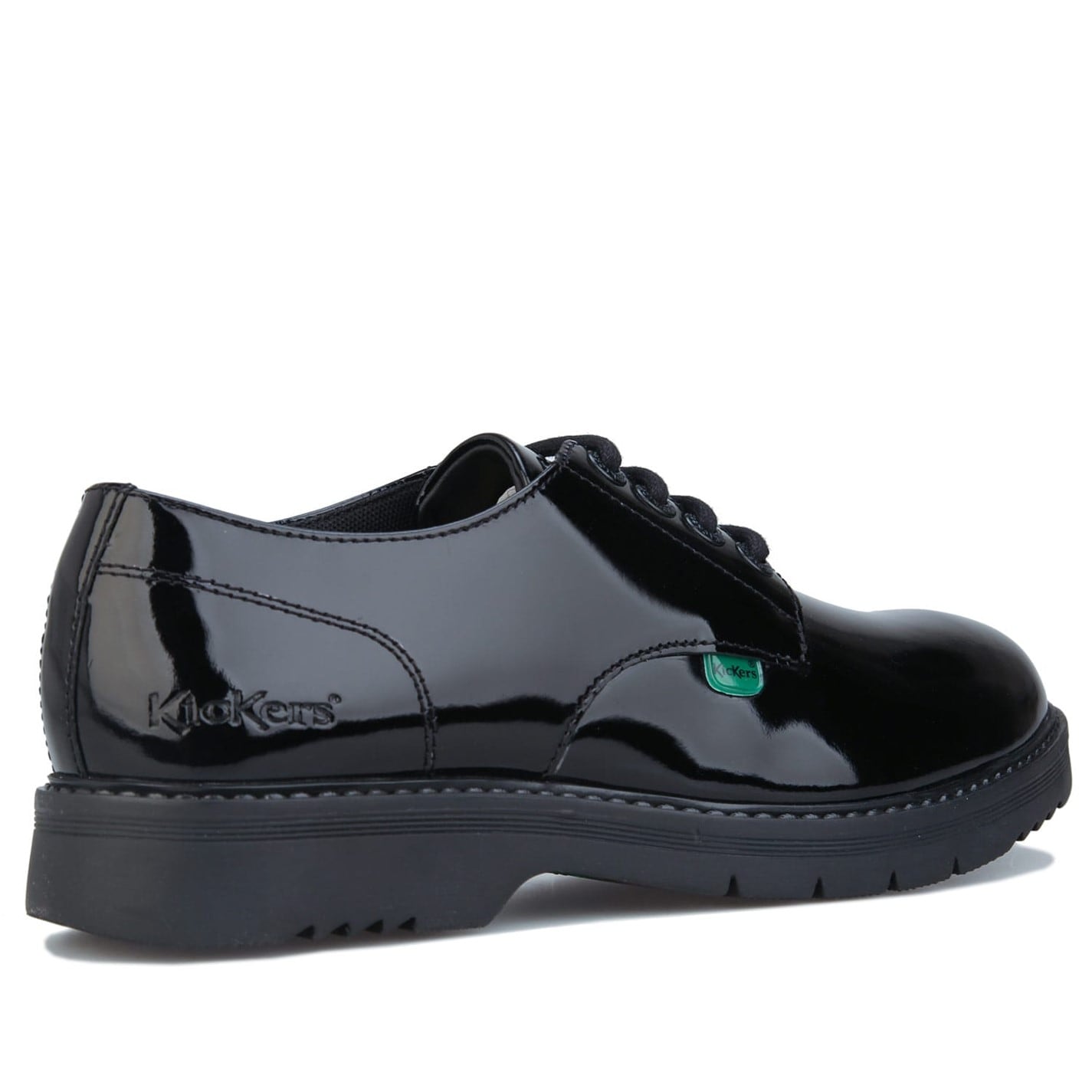 Tenisky Kickers Black 5399722 Finley Lace Up Patent Shoes - 3
