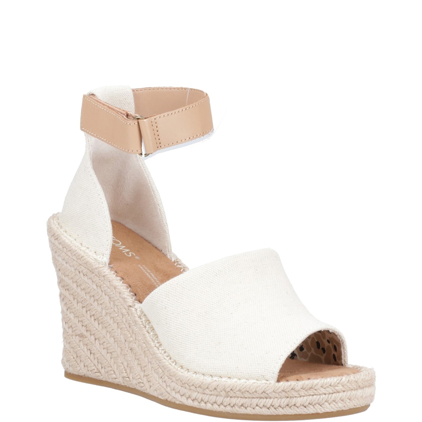 Toms Natural 3351764 Marisol Natural Oxford/Leather Wedge - 2