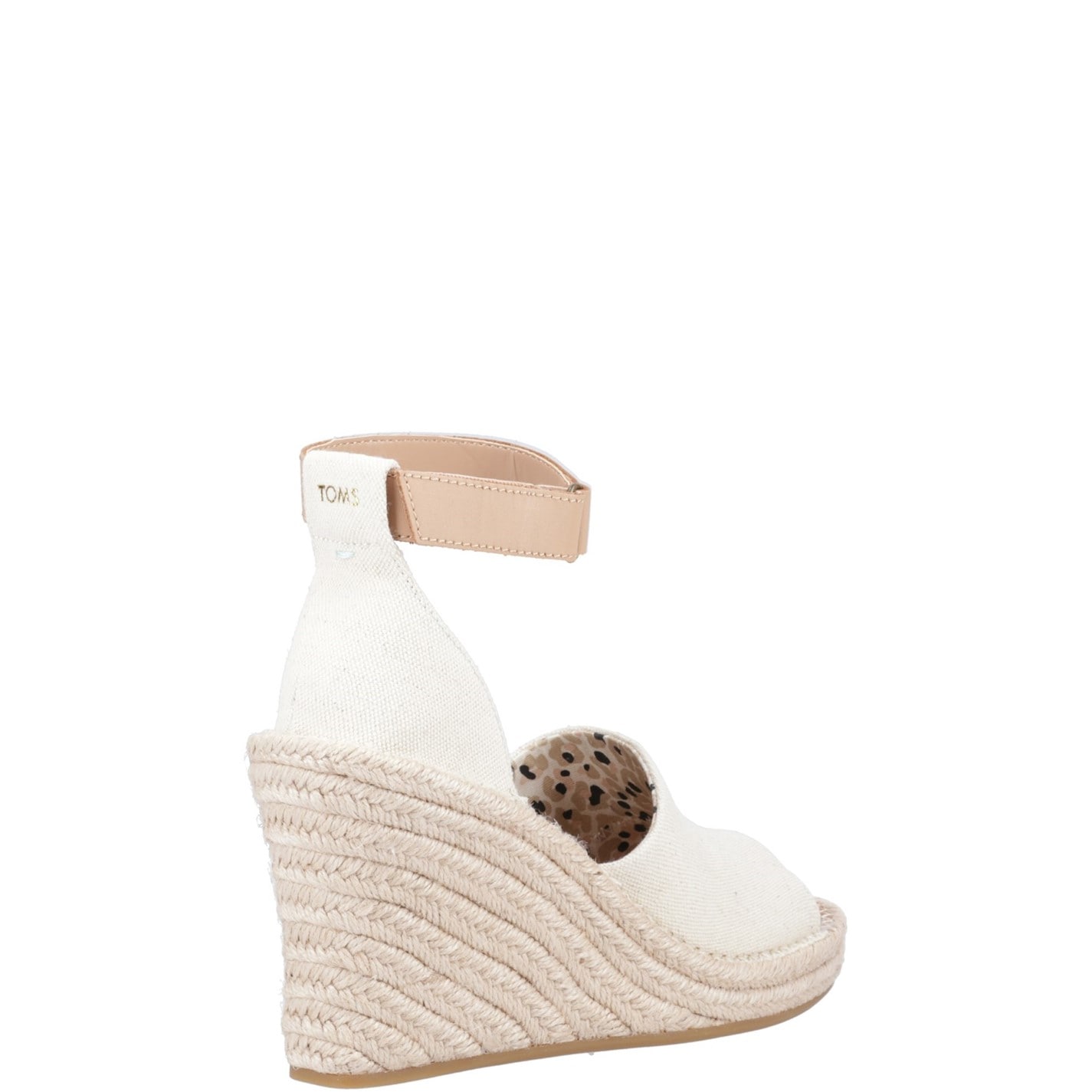 Toms Natural 3351764 Marisol Natural Oxford/Leather Wedge - 3